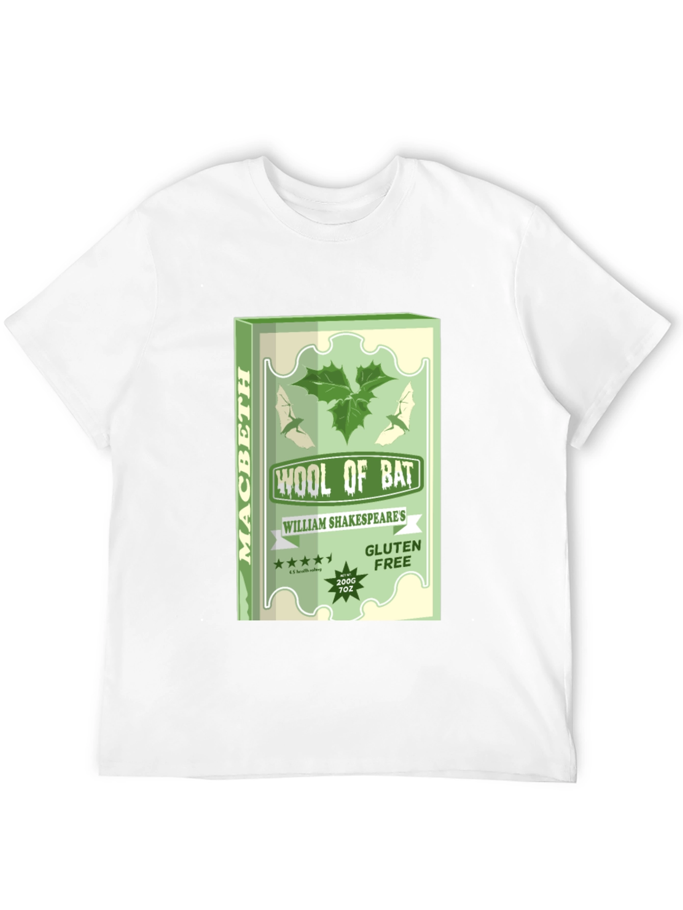 Black Macbeth Wool of Bat Graphic T-Shirt view 12