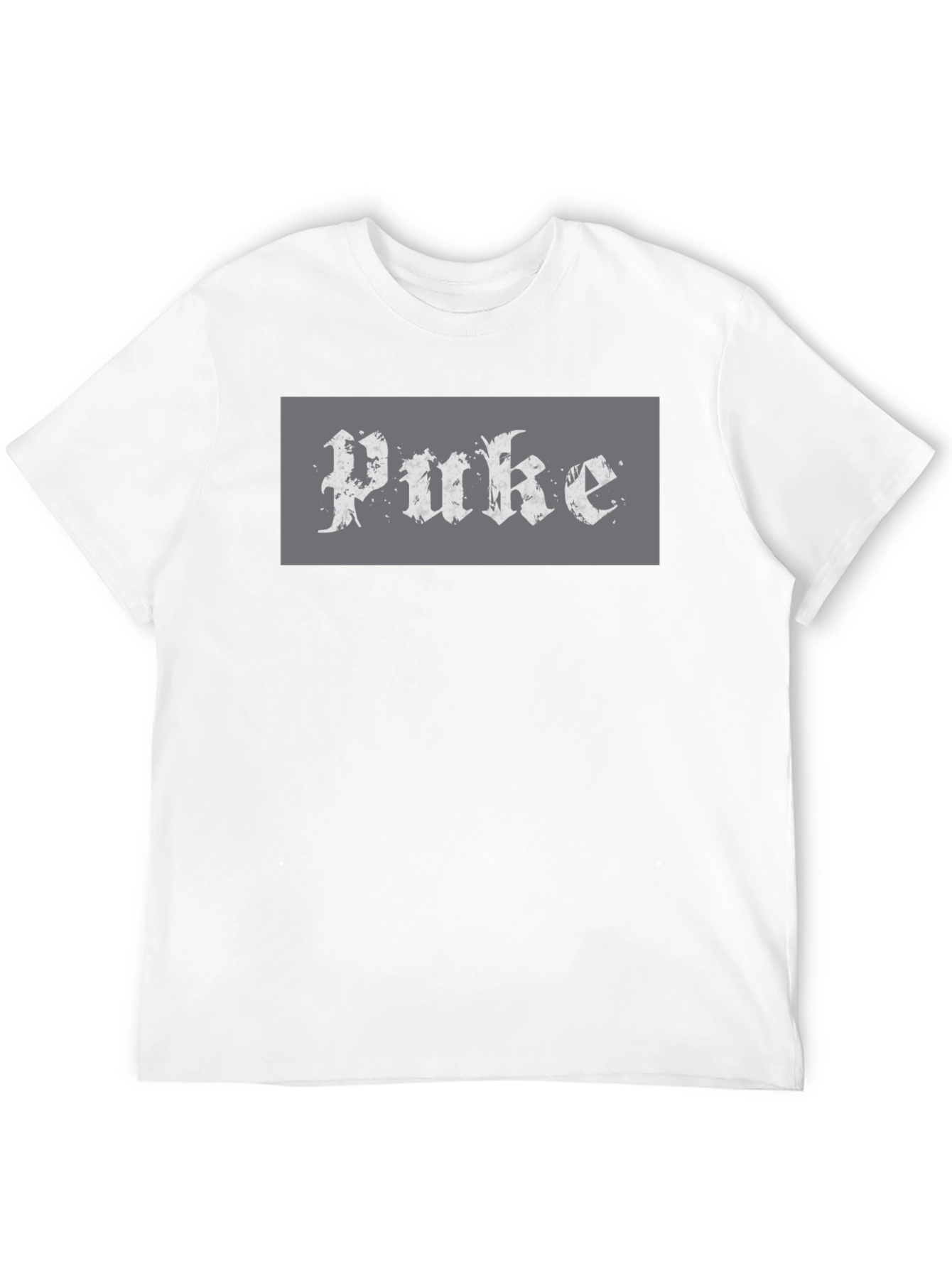 Black Puke Graphic Tee - Black Cotton Blend view 12