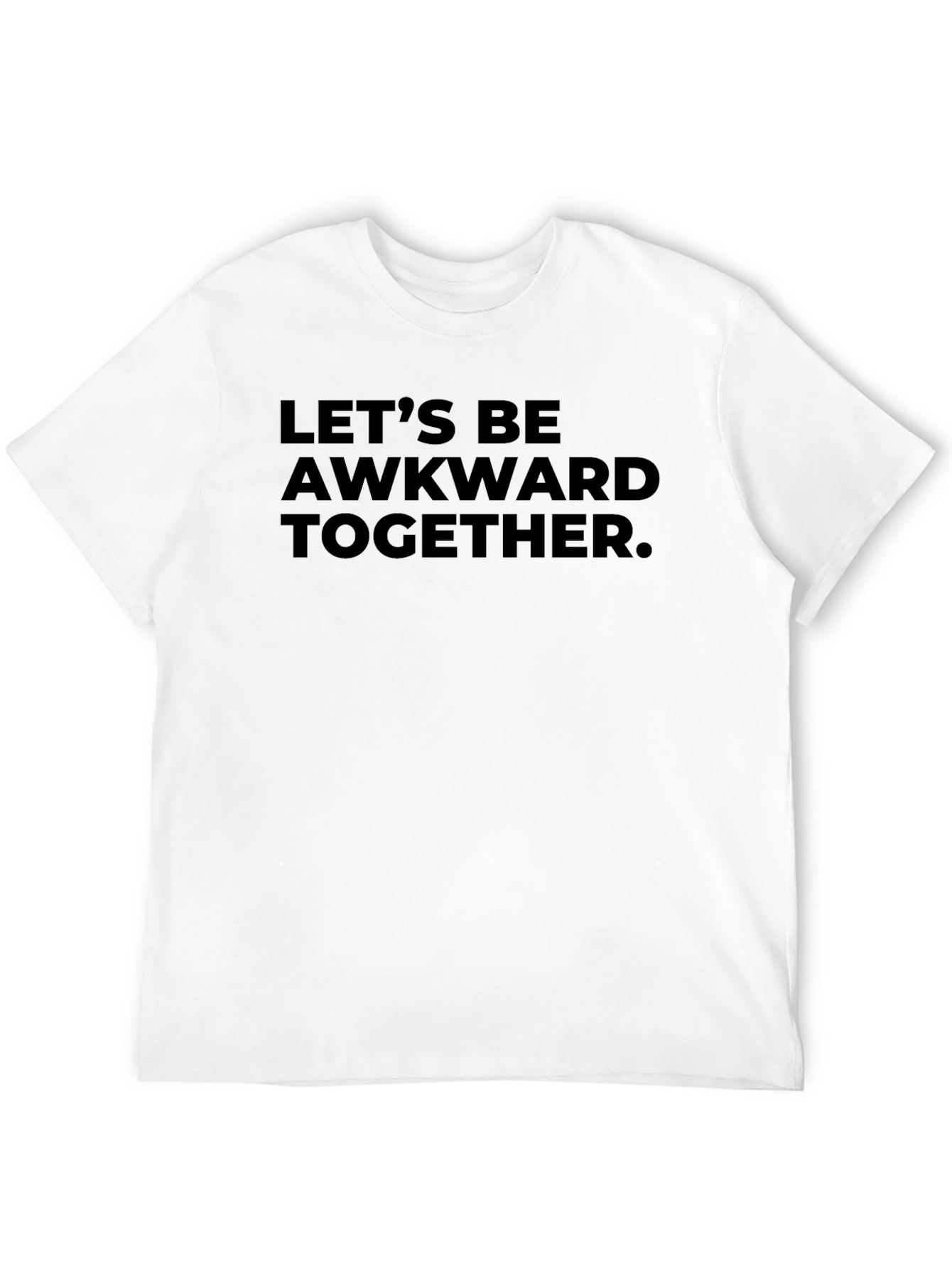 Black Awkward Together Graphic Tee - Soft Cotton Comfort view 12