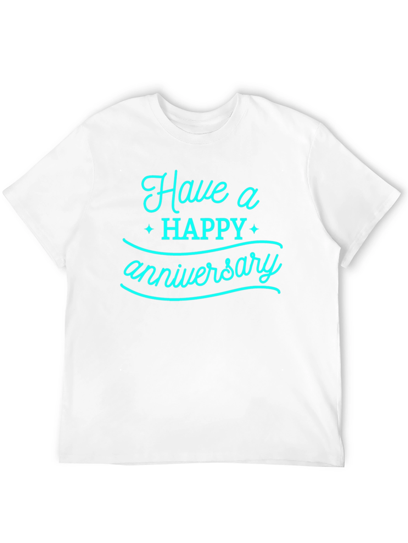 Black Happy Anniversary Graphic Tee - Black view 12
