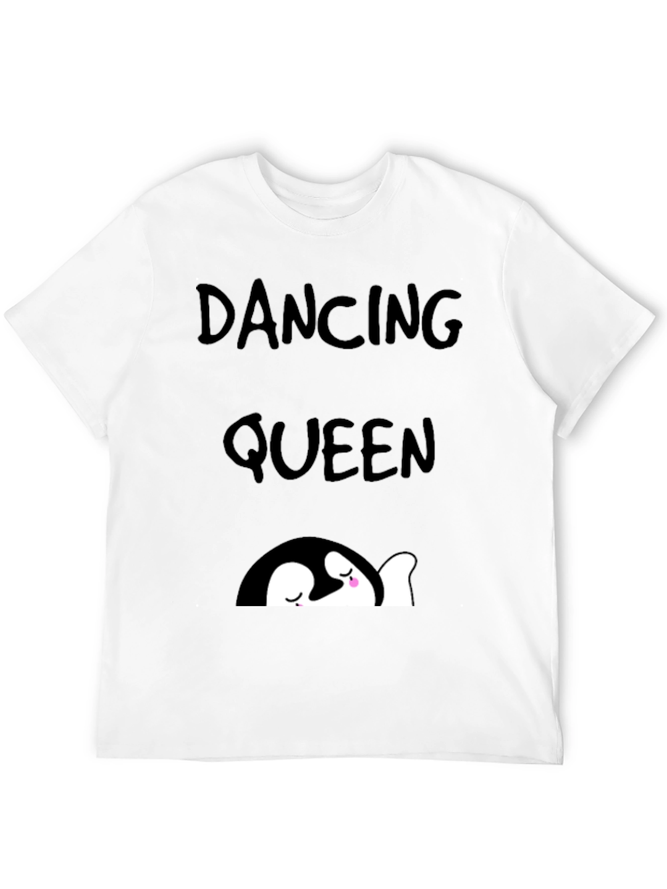 Black Dancing Queen Penguin Graphic Tee view 12