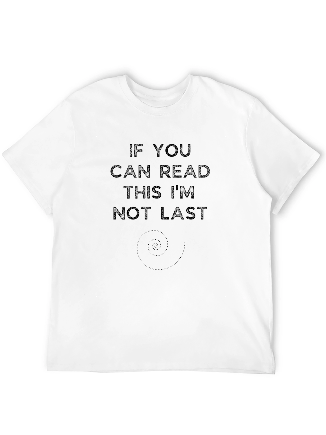 Black Funny 'If You Can Read This' Black Graphic Tee view 12