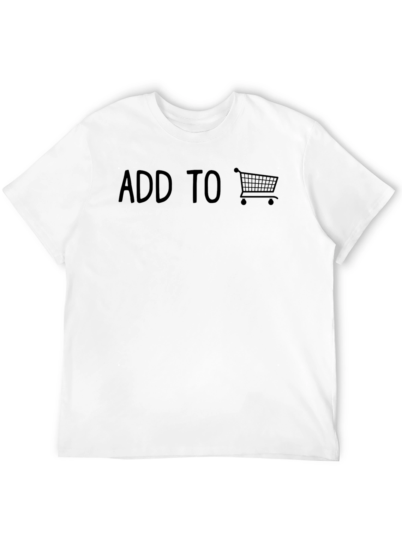 Add To Cart Black Graphic Tee - 12