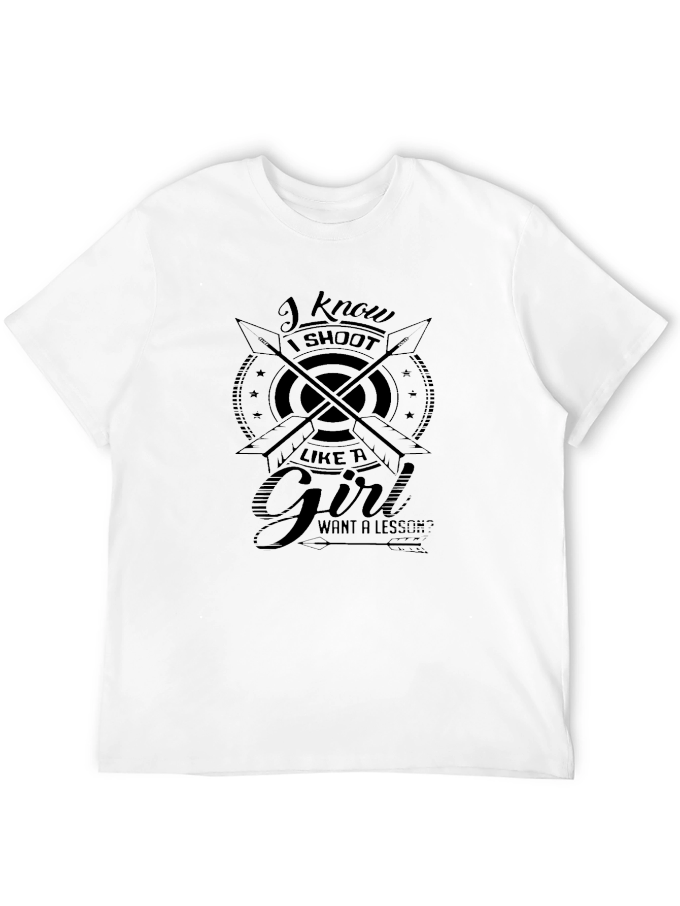 Black Archery T-Shirt - I Shoot Like A Girl view 12