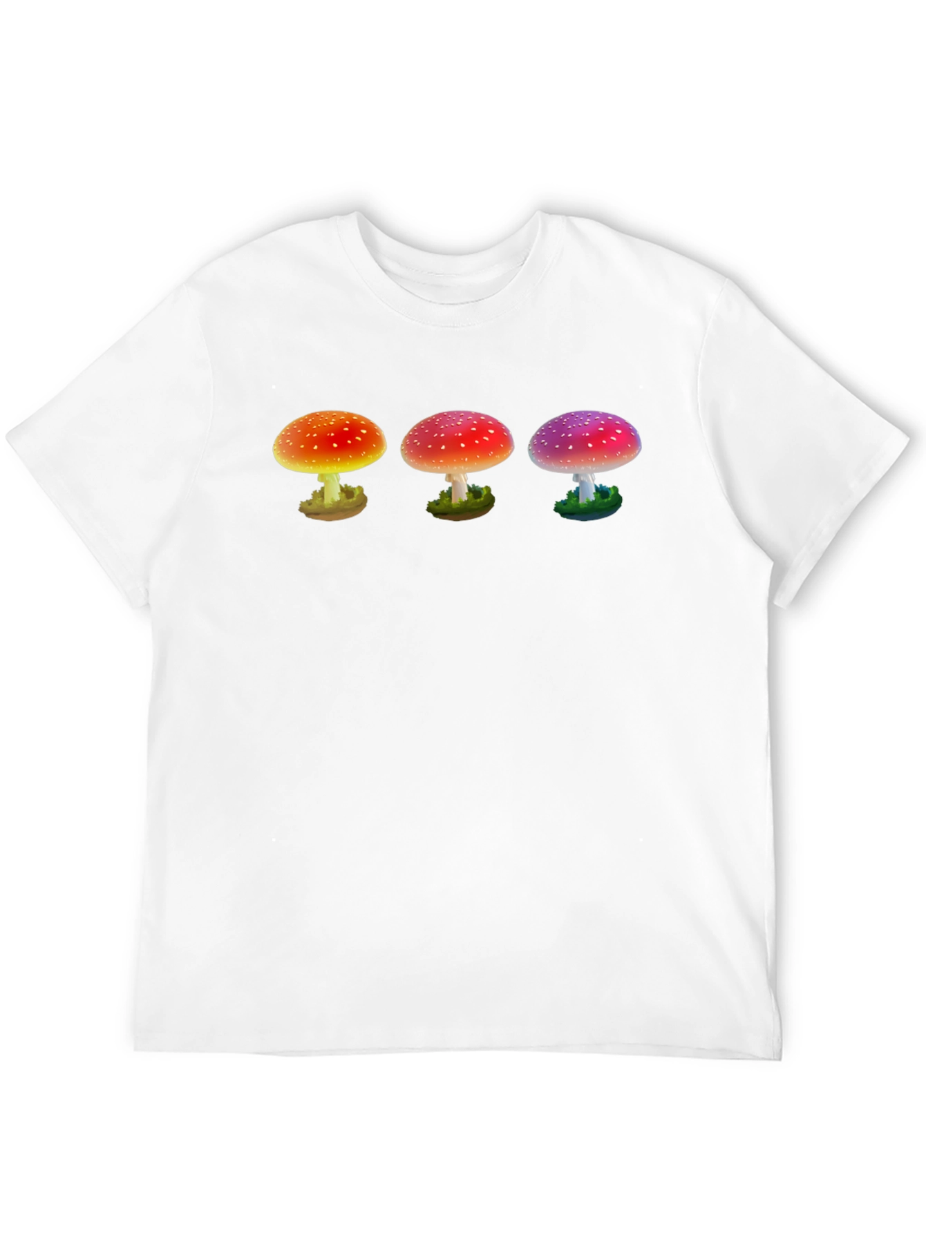 Black Trippy Mushroom Graphic T-Shirt view 12