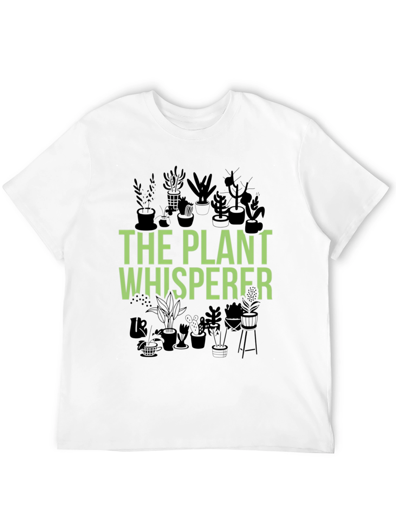Black The Plant Whisperer Graphic T-Shirt view 12