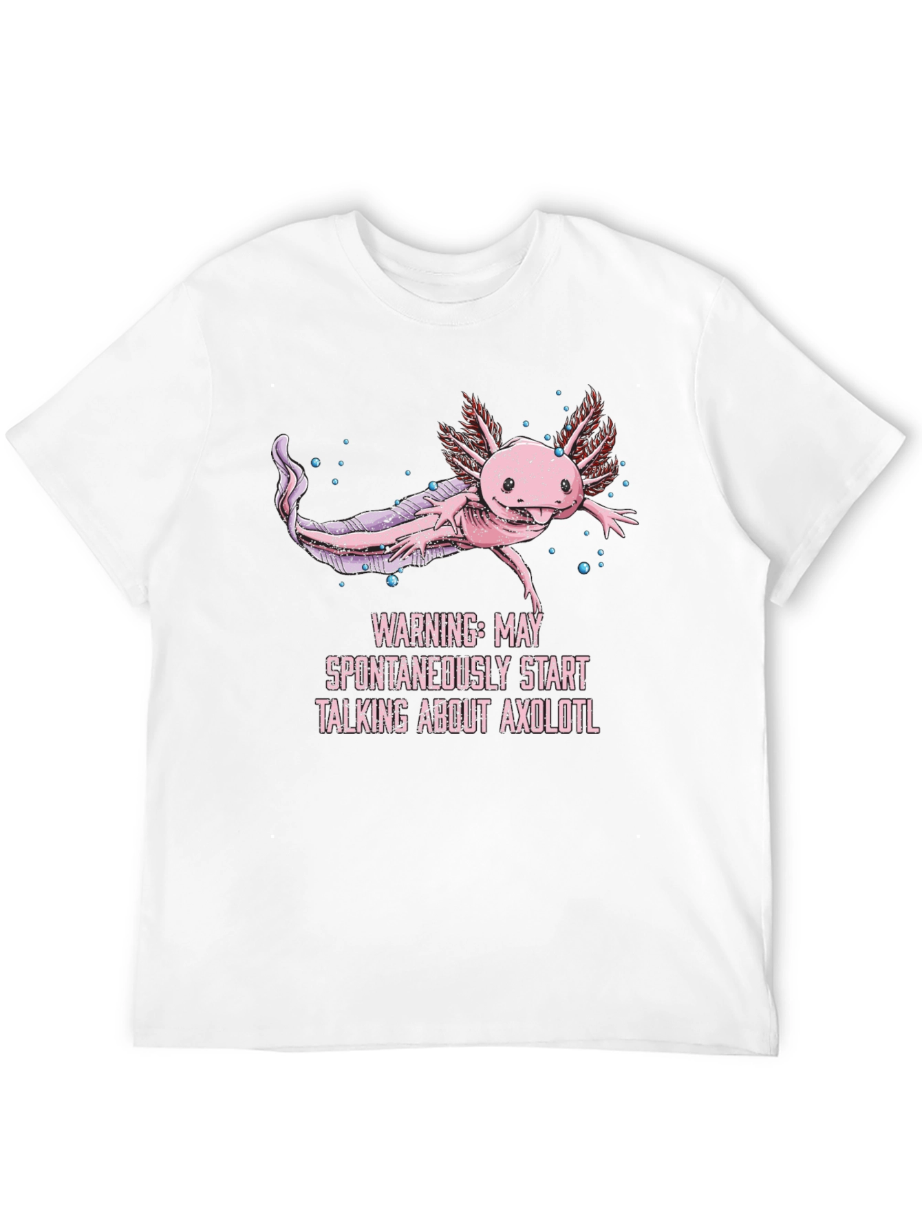 Black Axolotl T-Shirt - Funny Aquatic Pet Lover Tee view 12
