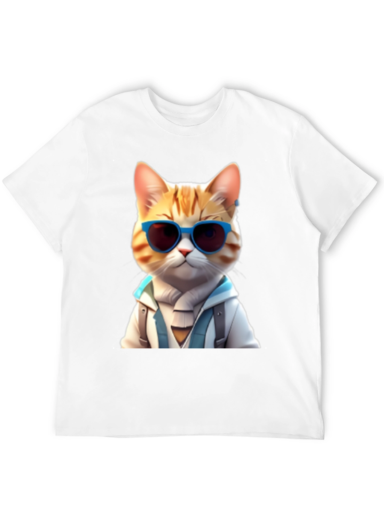 Black Cool Cat Graphic T-Shirt view 12