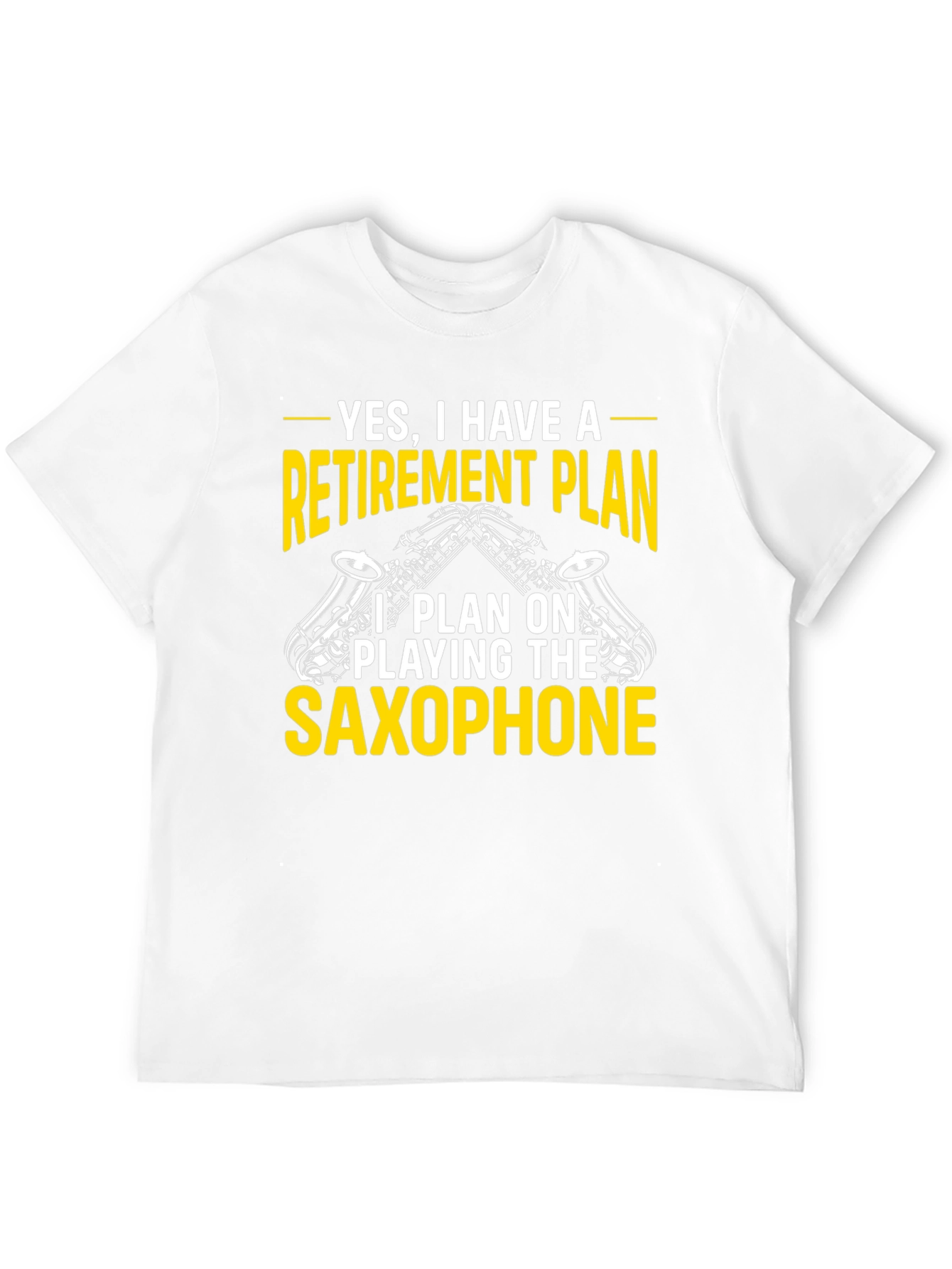 Black Retirement Plan Saxophone T-Shirt view 12