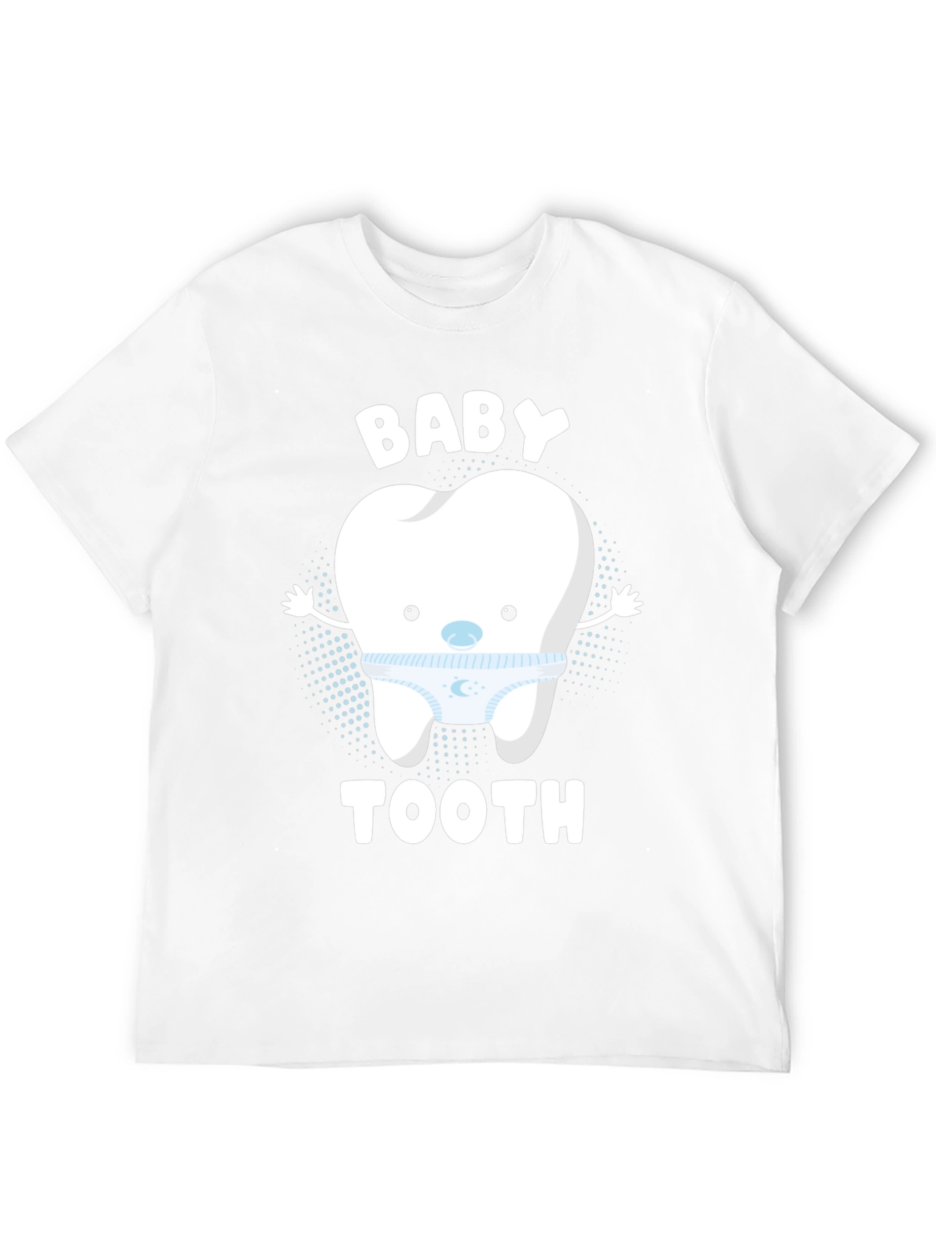 Black Cute Baby Tooth Graphic T-Shirt view 12