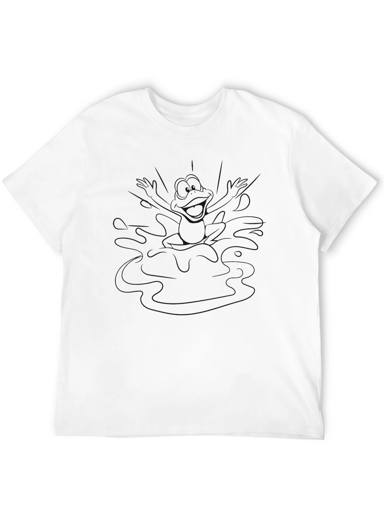 Black Men's Basic Black T-Shirt - Everyday Comfort view 12