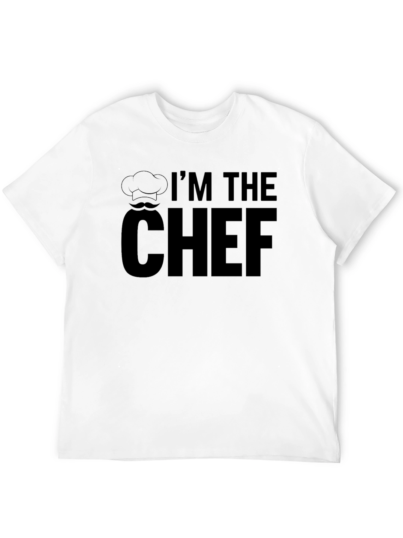 Black I'm the Chef T-Shirt, Funny Cook Tee view 12