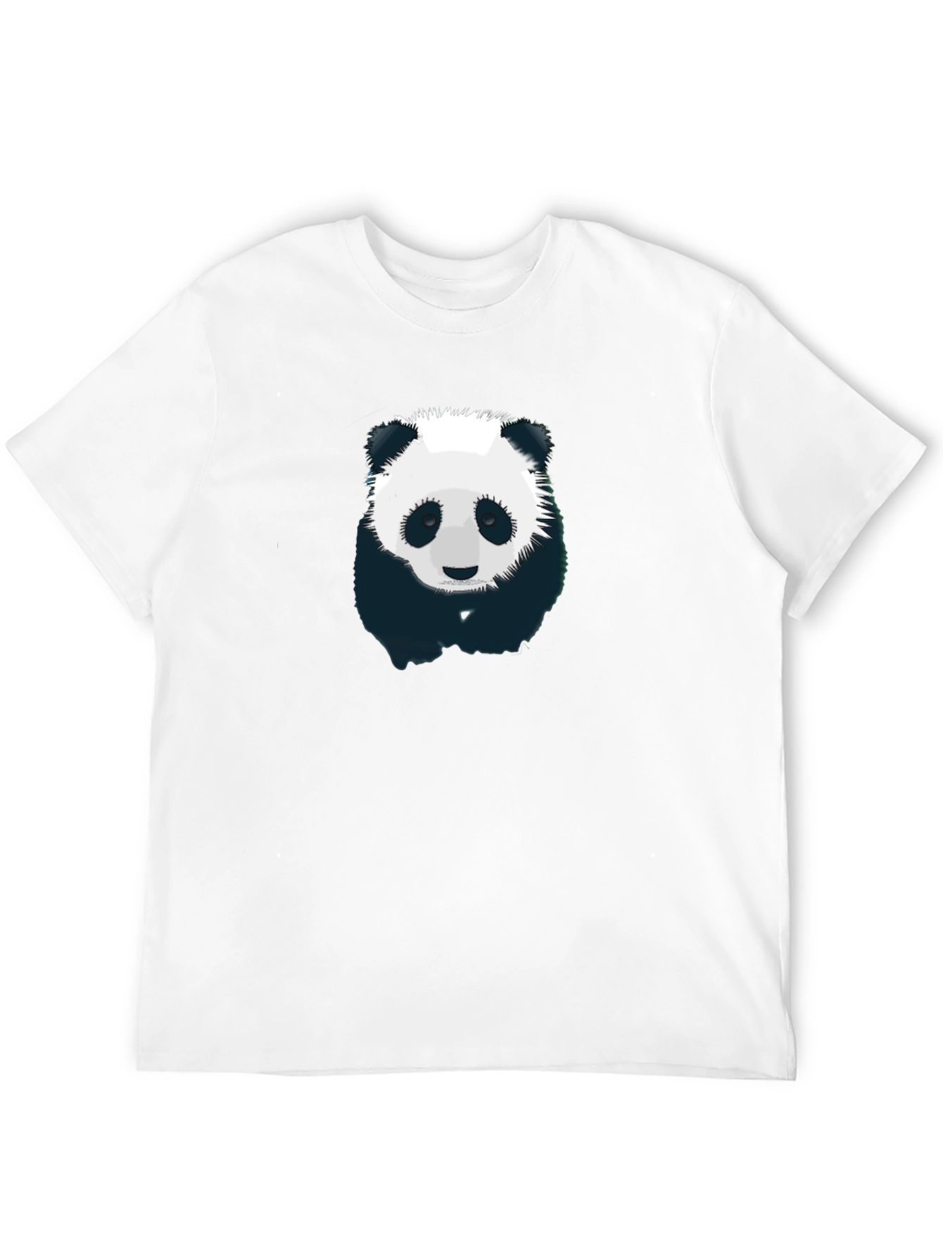 Black Panda Graphic T-Shirt - Men's Black Crew Neck view 12