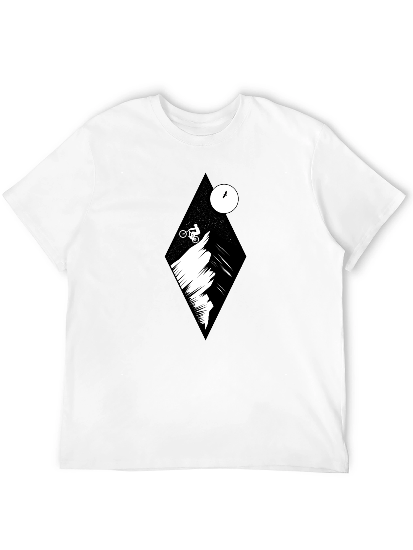 Black Mountain Biker Graphic Tee - Black view 12