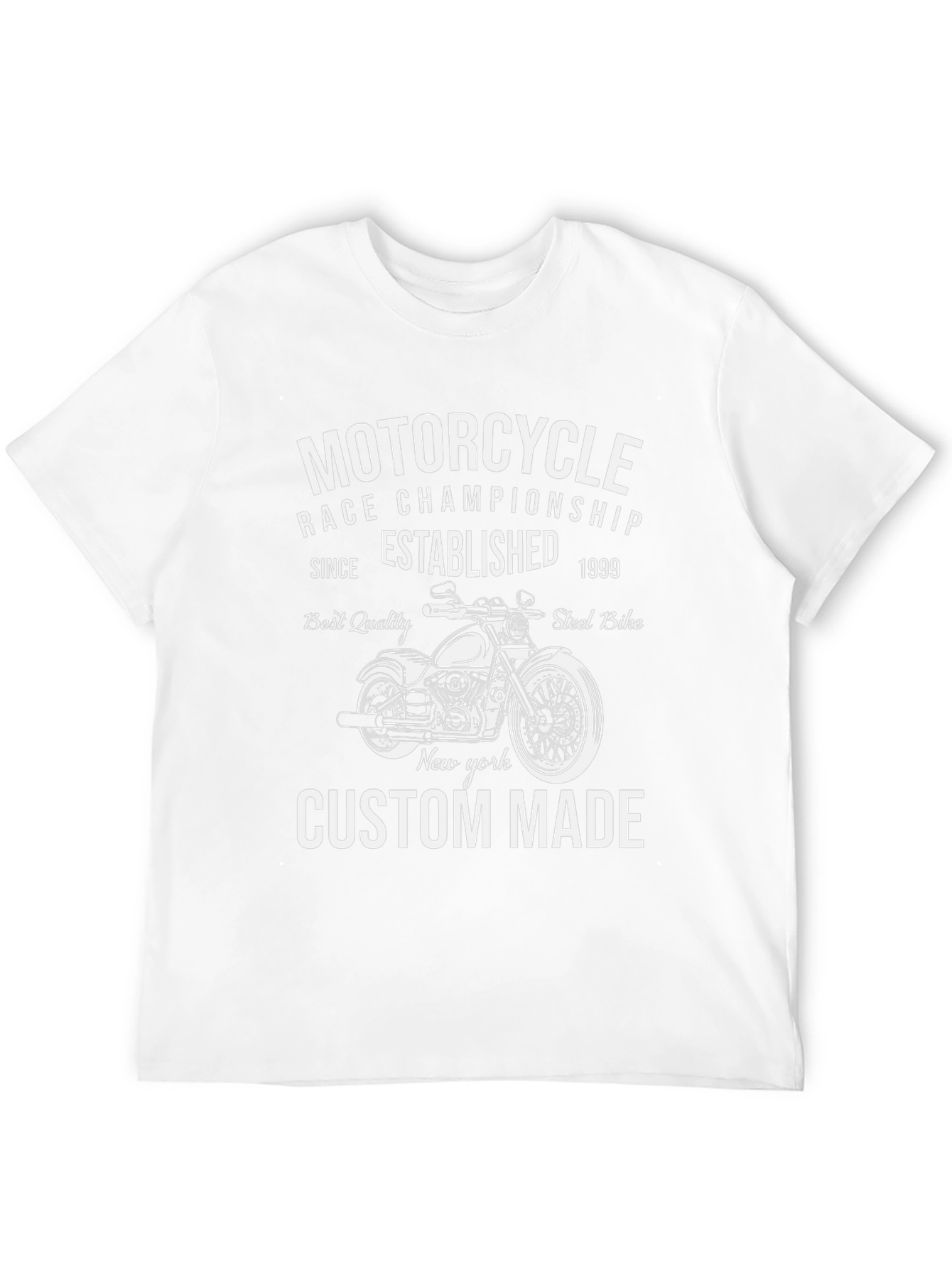Black Motorcycle Race Championship Custom Made T-Shirt view 12