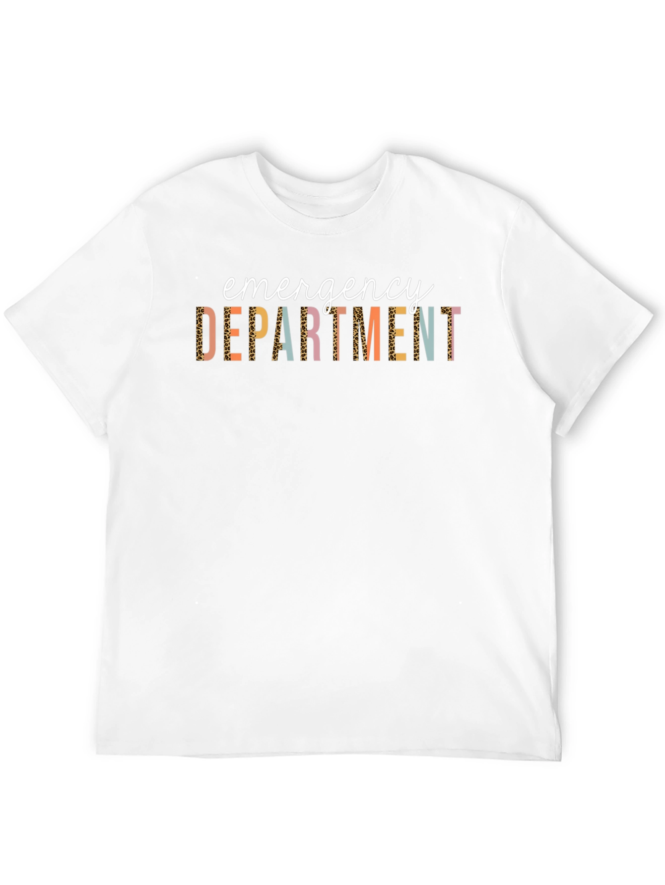 Black Emergency Department Graphic Print Black T-Shirt view 12