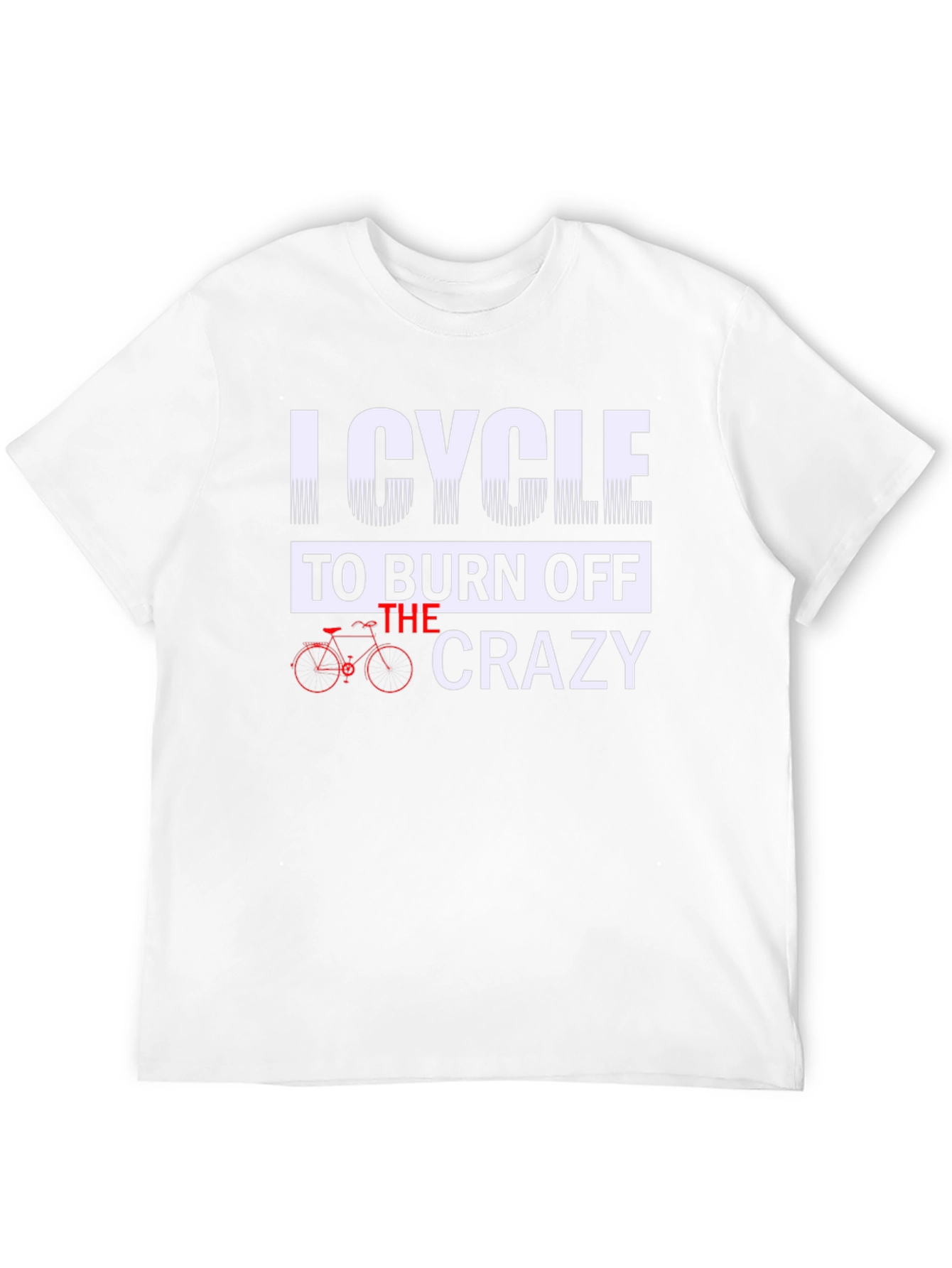 Black I Cycle to Burn Off the Crazy Graphic Tee view 12