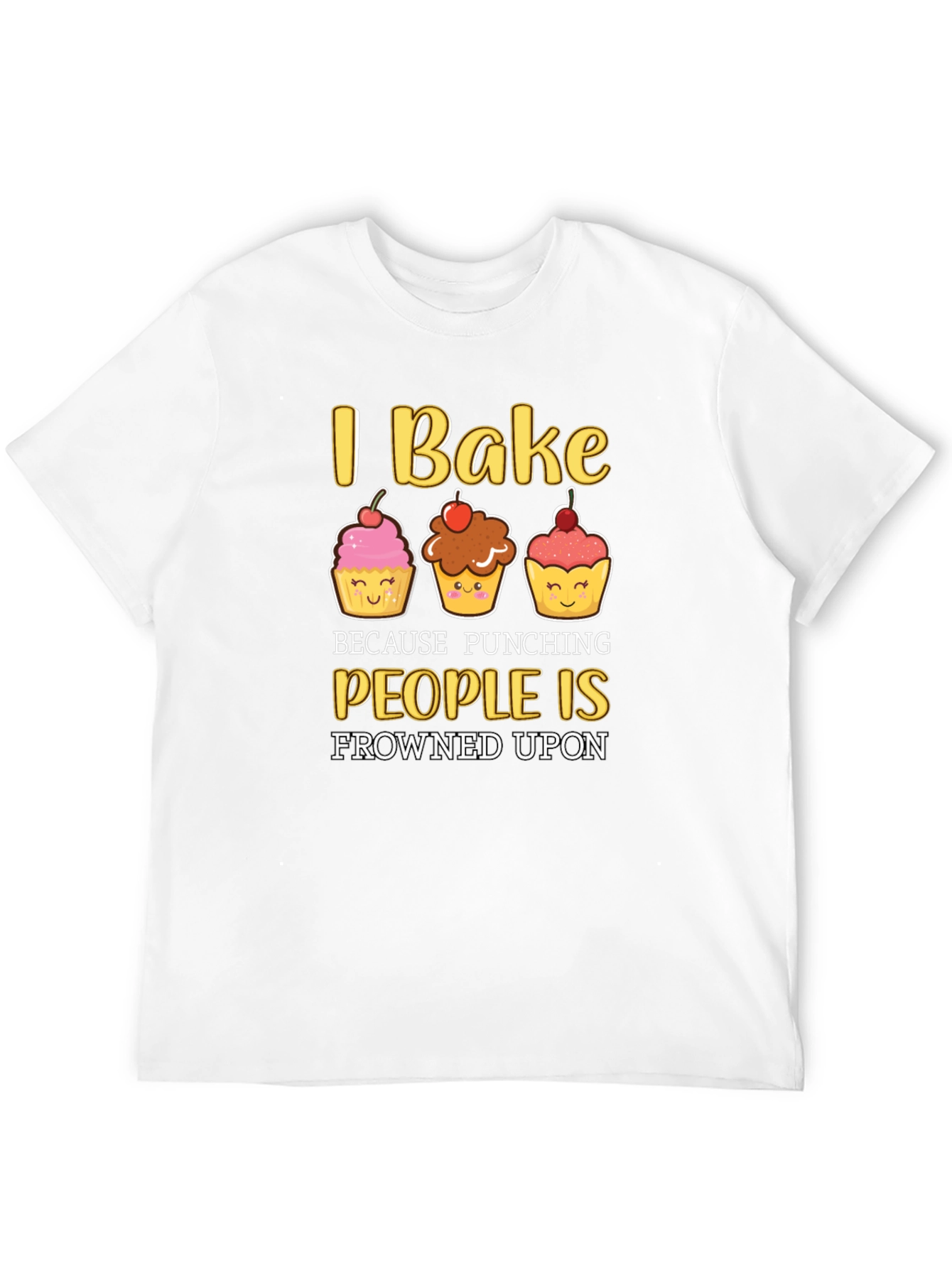 Black I Bake Funny Graphic T-Shirt view 12