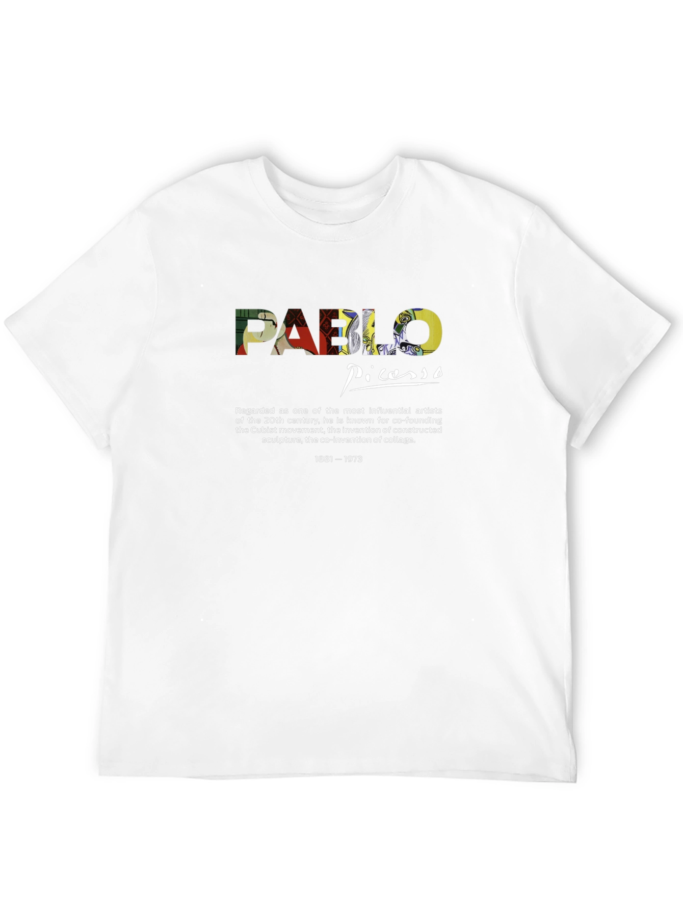Black Pablo Picasso Graphic T-Shirt - Artistic Design view 12