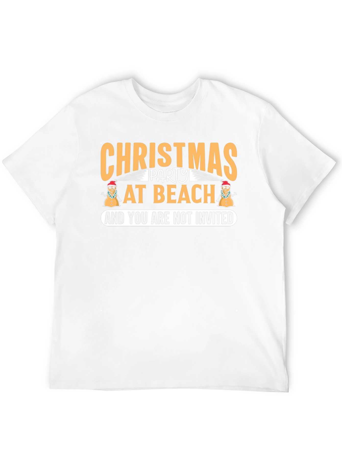 Black Christmas Party at Beach T-Shirt - You're Not Invited! view 12