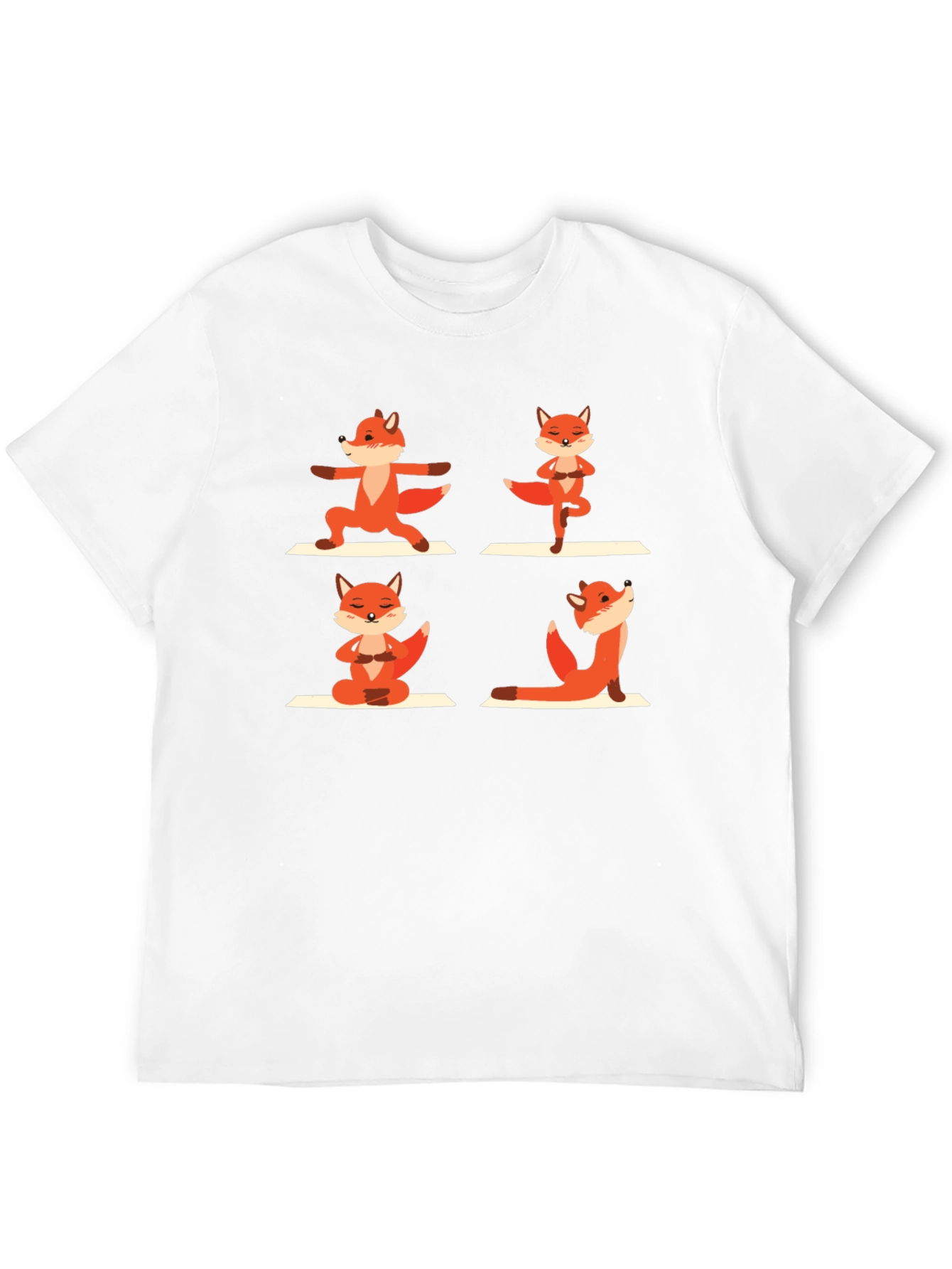 Black Yoga Fox Graphic Tee view 12