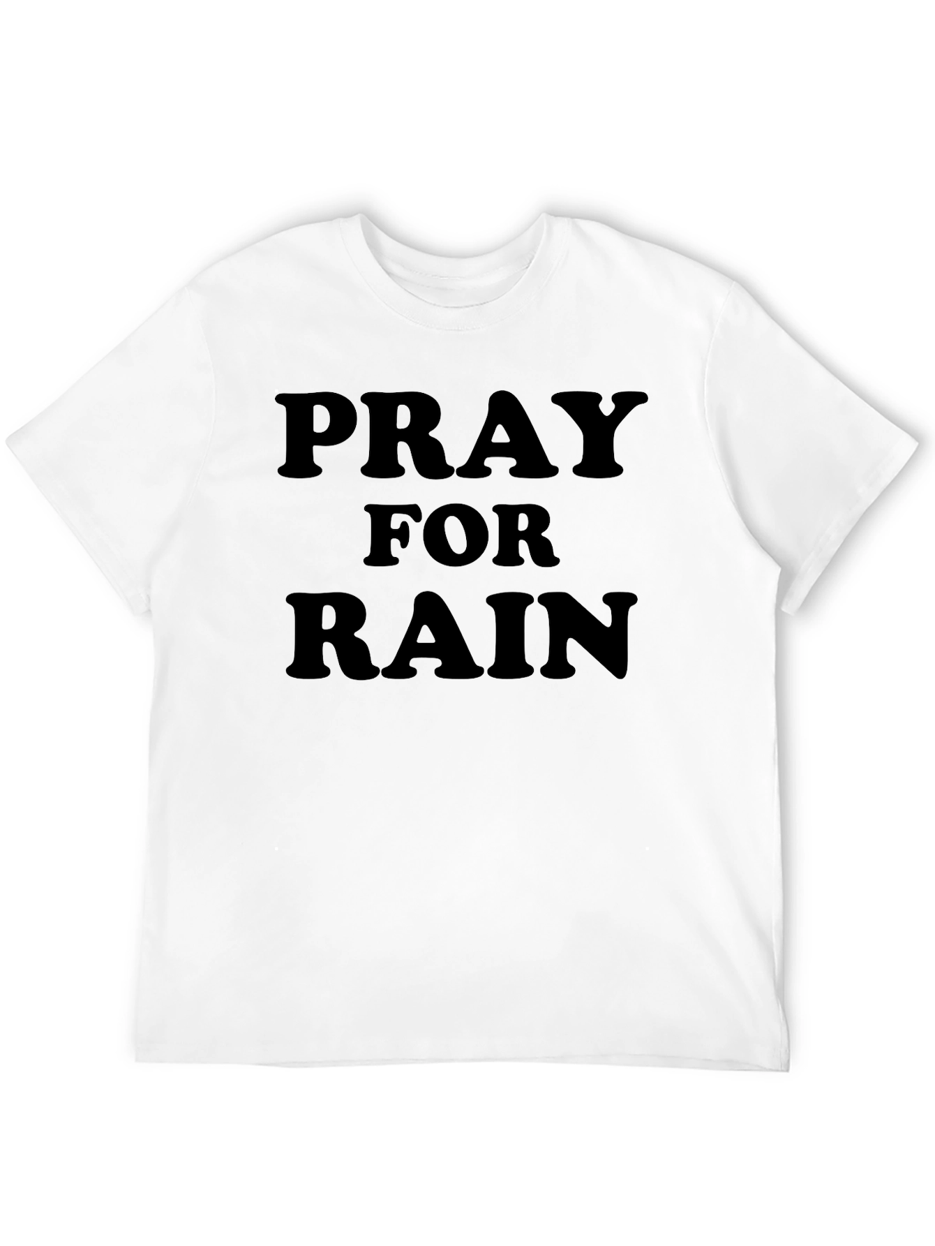 Black Pray for Rain Graphic Black T-Shirt view 12