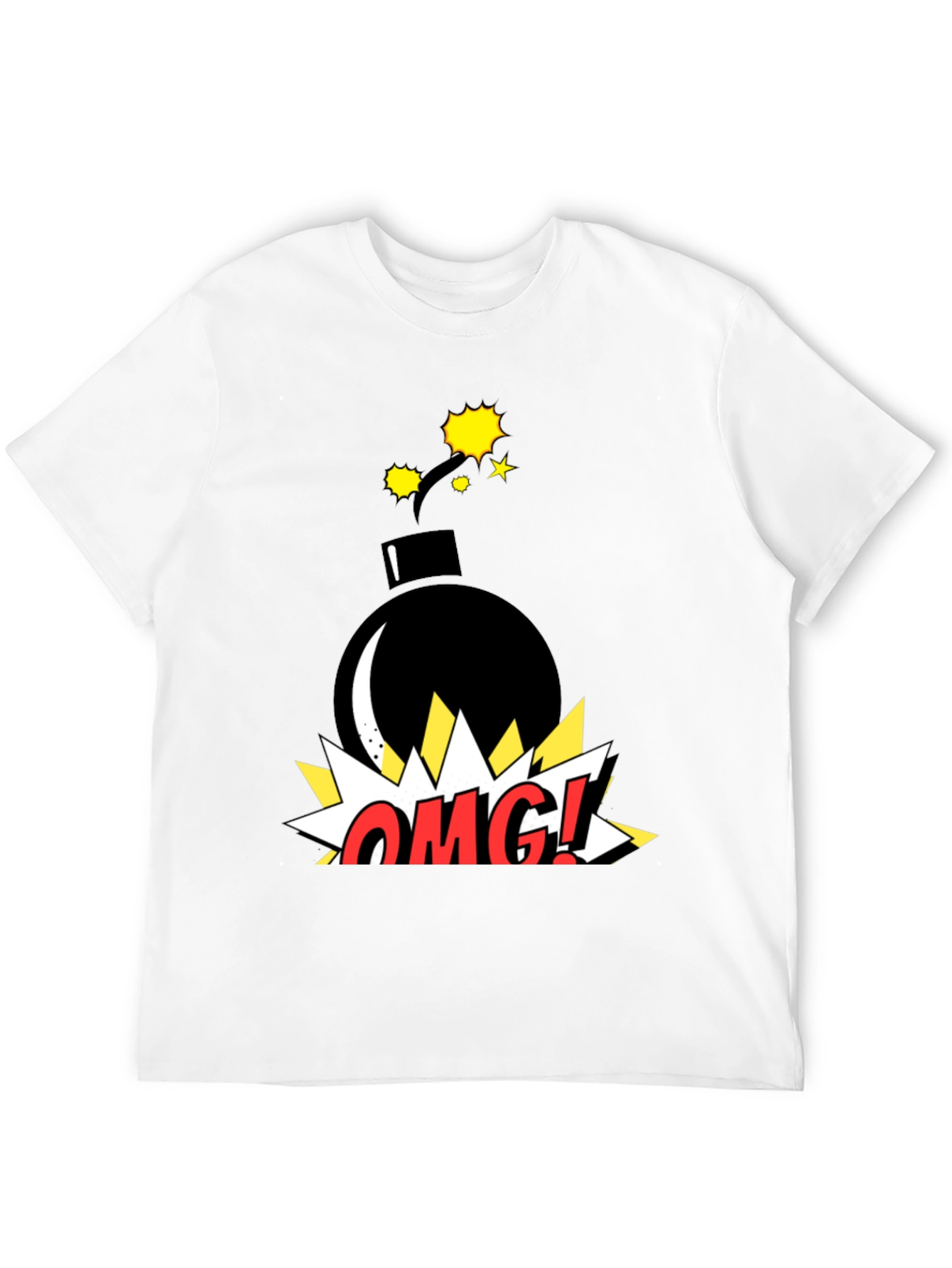 Black OMG! Graphic T-Shirt - Bomb Design view 12