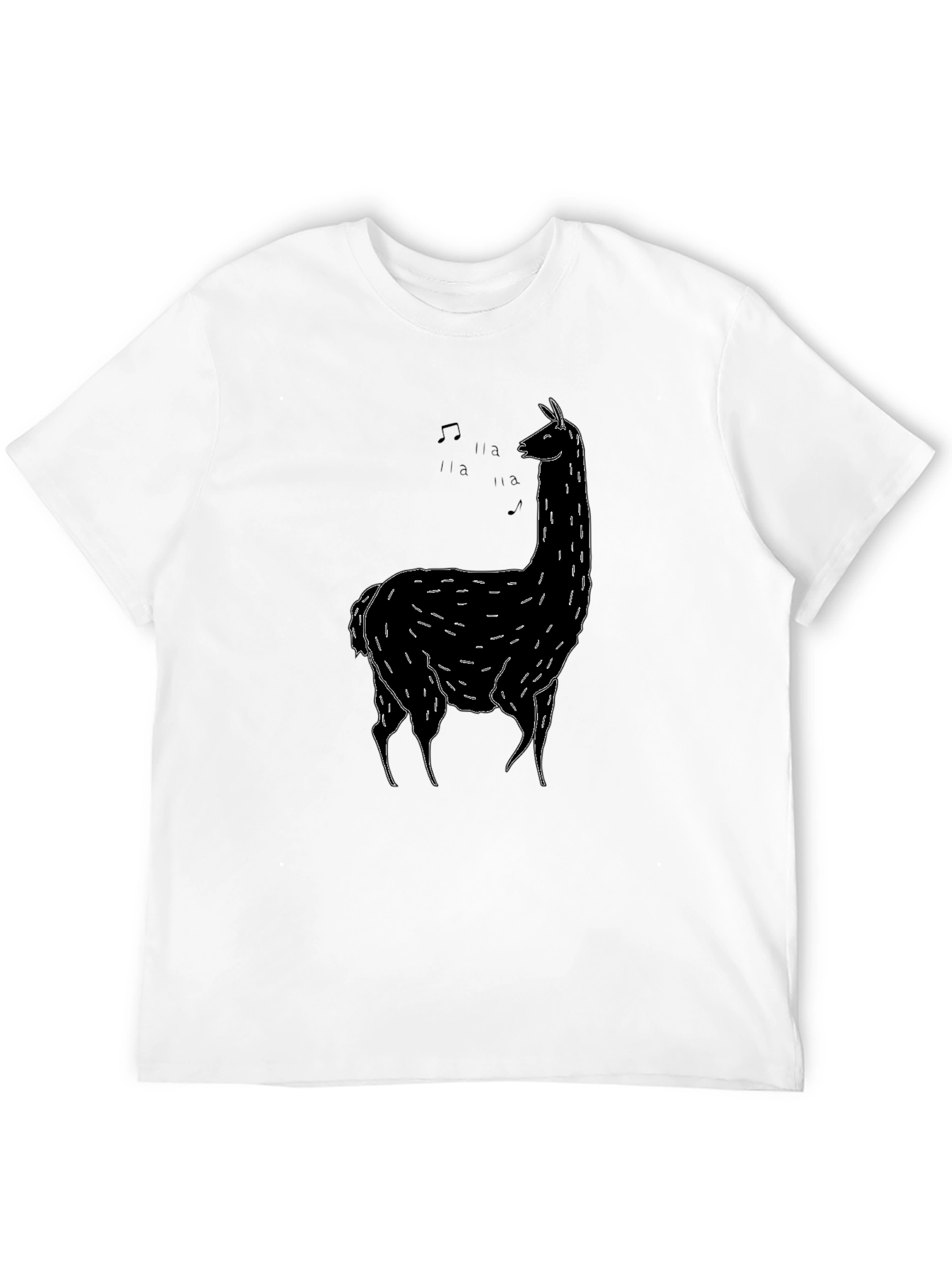 Black Llama Singing T-Shirt - Unique Graphic Tee view 12