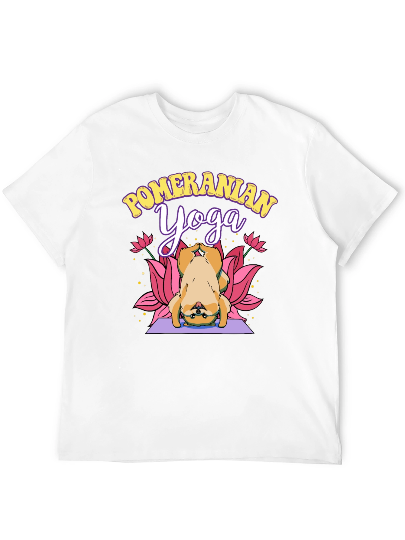 Pomeranian Yoga Black T-Shirt - 12