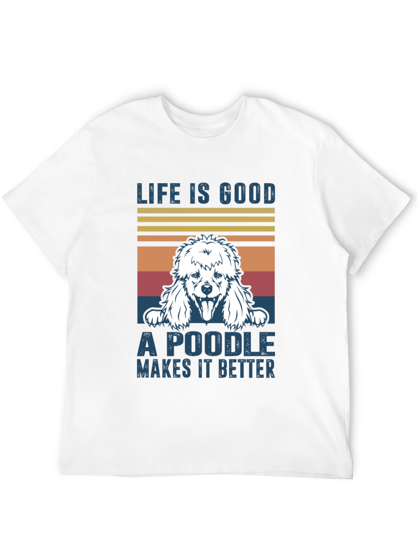 Black Life is Good Poodle T-Shirt view 12