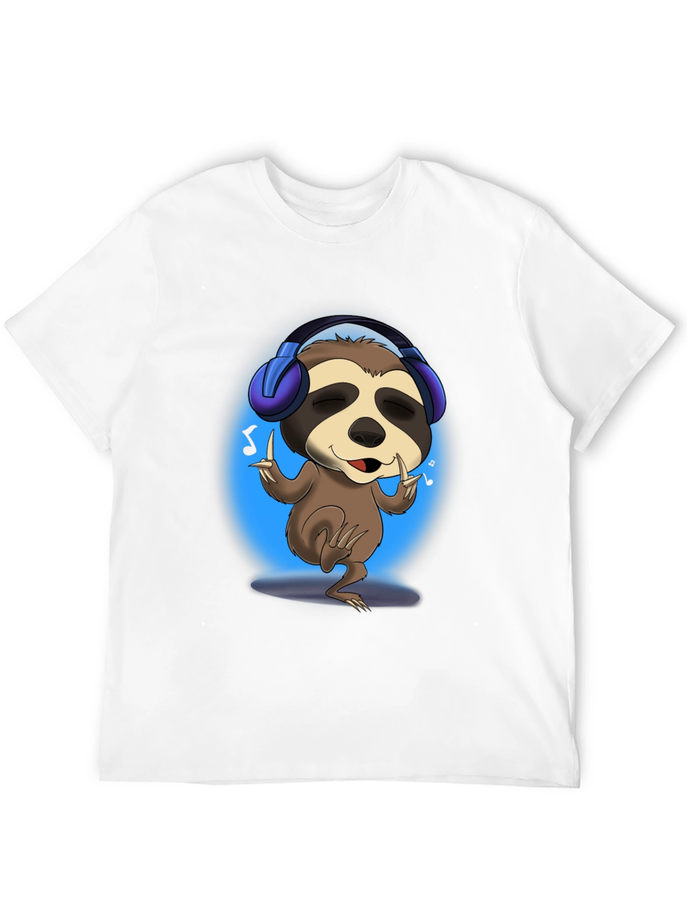 Black Sloth DJ Graphic Tee - Cool & Comfy T-Shirt view 12