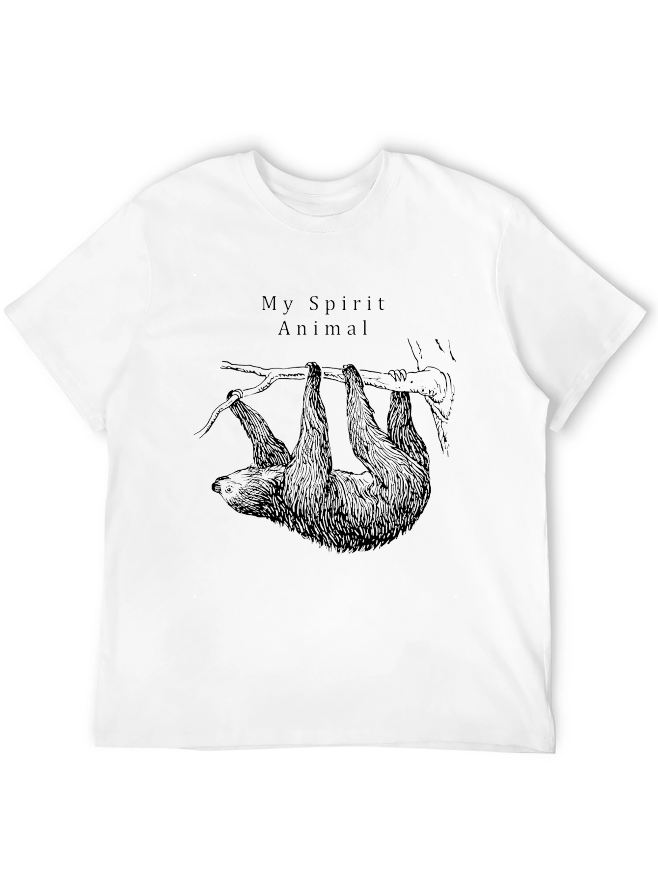 Black My Spirit Animal Sloth T-Shirt - Soft & Comfy view 12