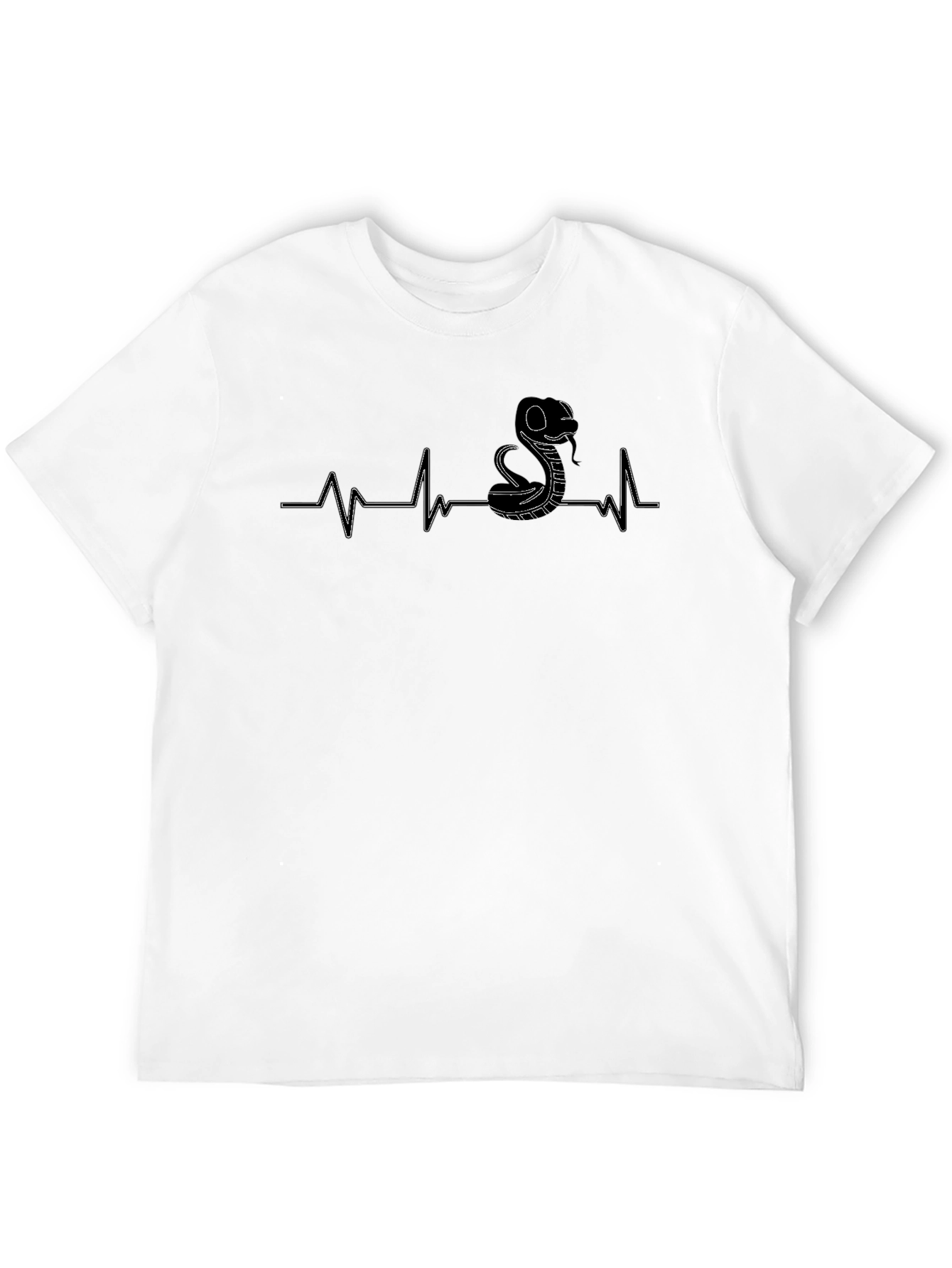 Black Snake Heartbeat T-Shirt - Cobra Pulse view 12