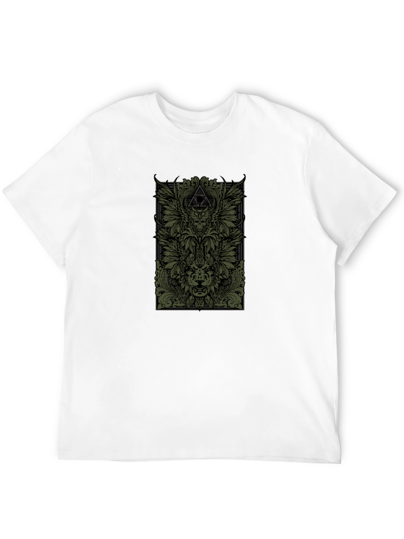 Black Unique Graphic Print Black T-Shirt view 12