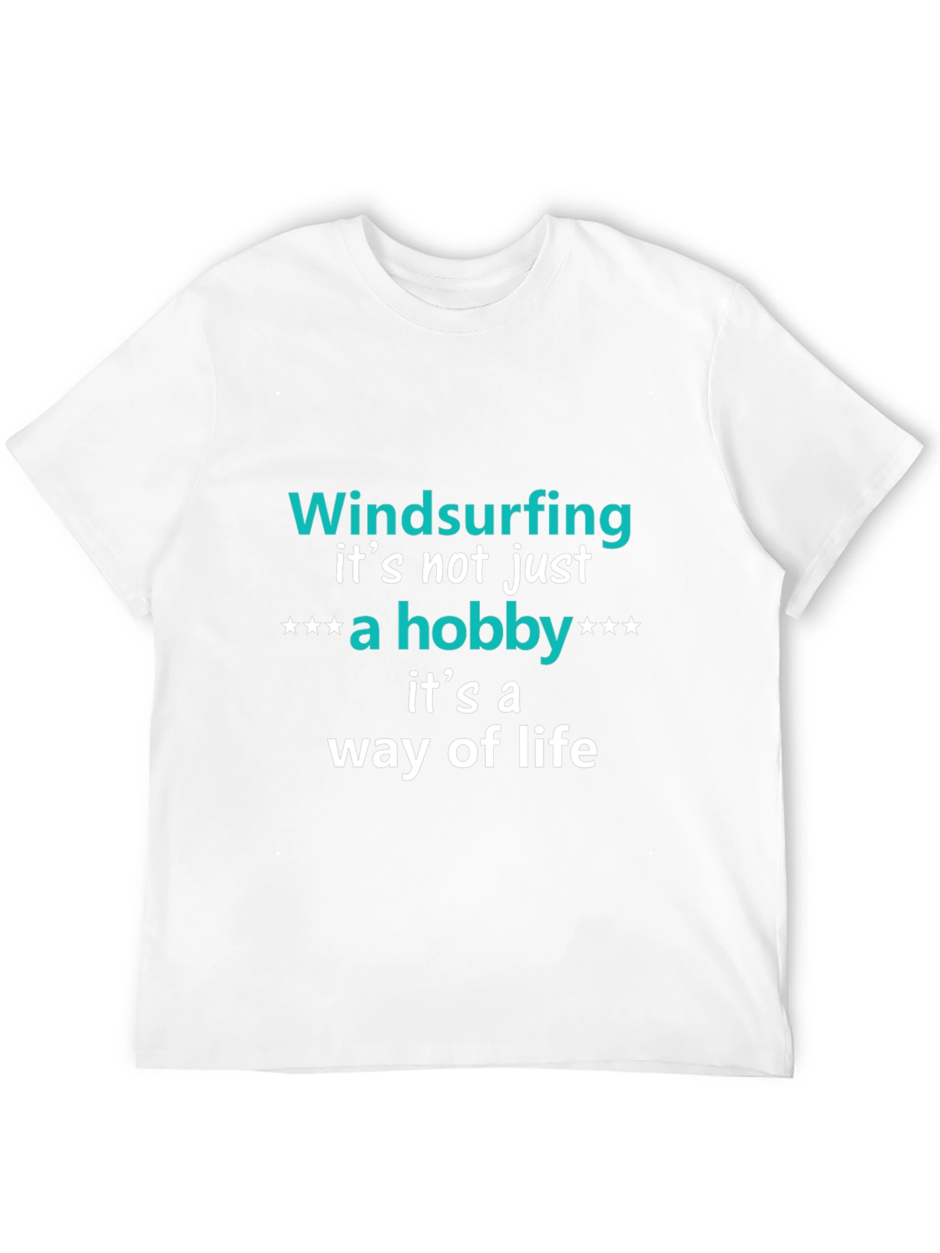 Black Windsurfing Hobby T-Shirt - Way of Life Tee view 12