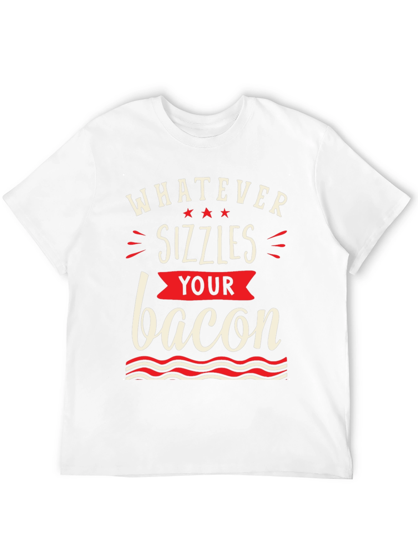 Black Whatever Sizzles Your Bacon Black T-Shirt view 12