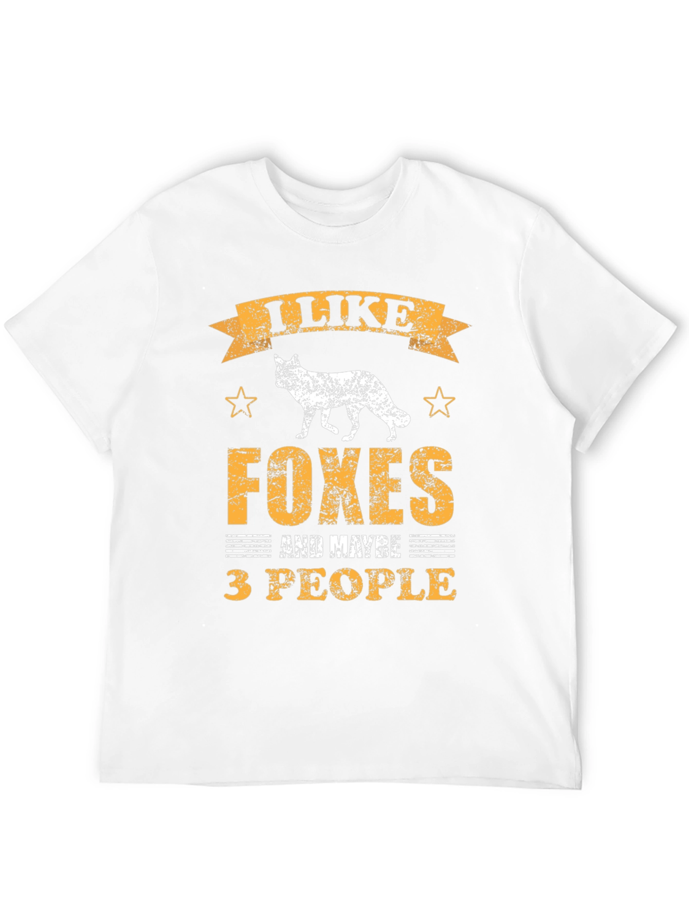 Black I Like Foxes and Maybe 3 People T-Shirt view 12