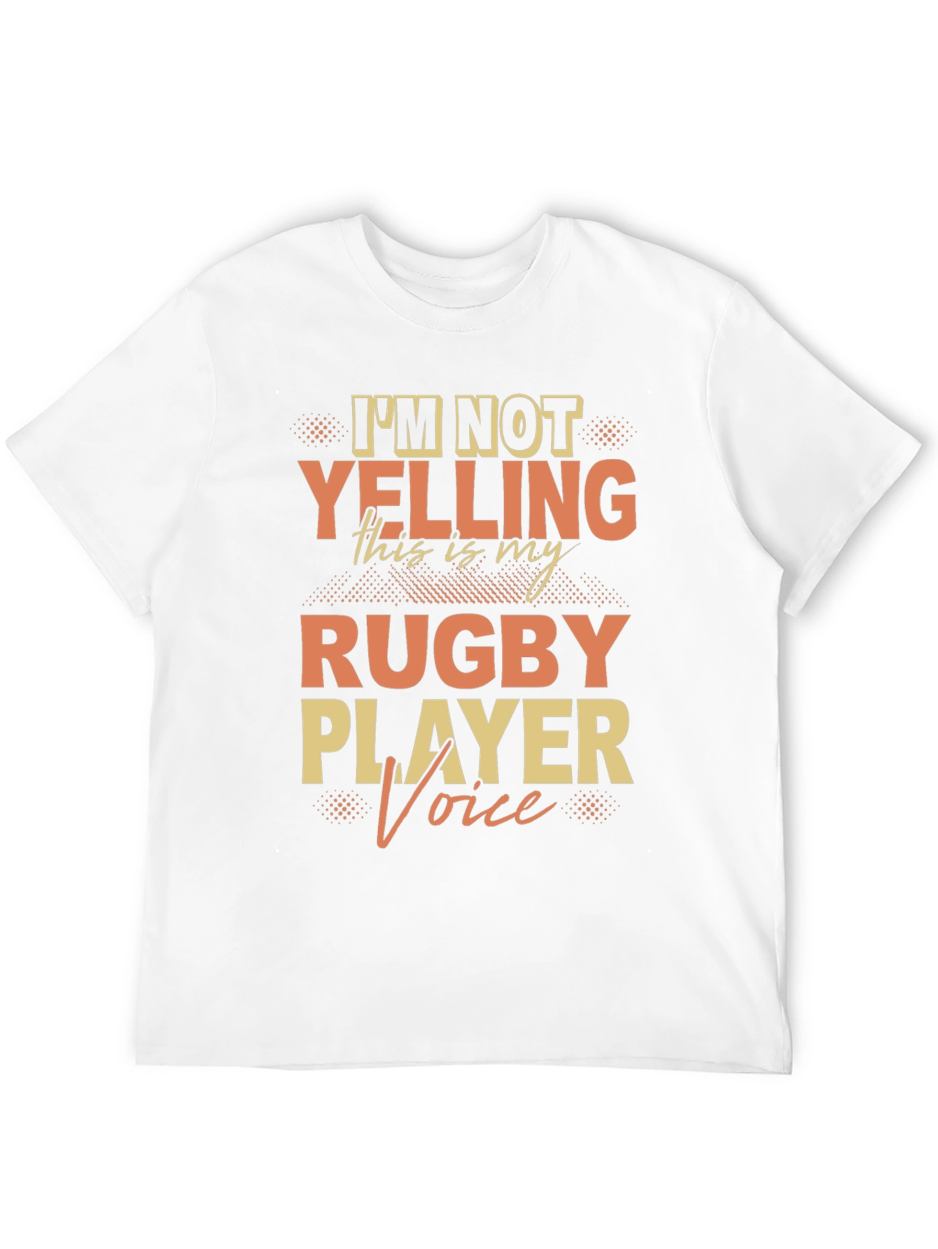 Black Rugby Player Voice T-Shirt view 12