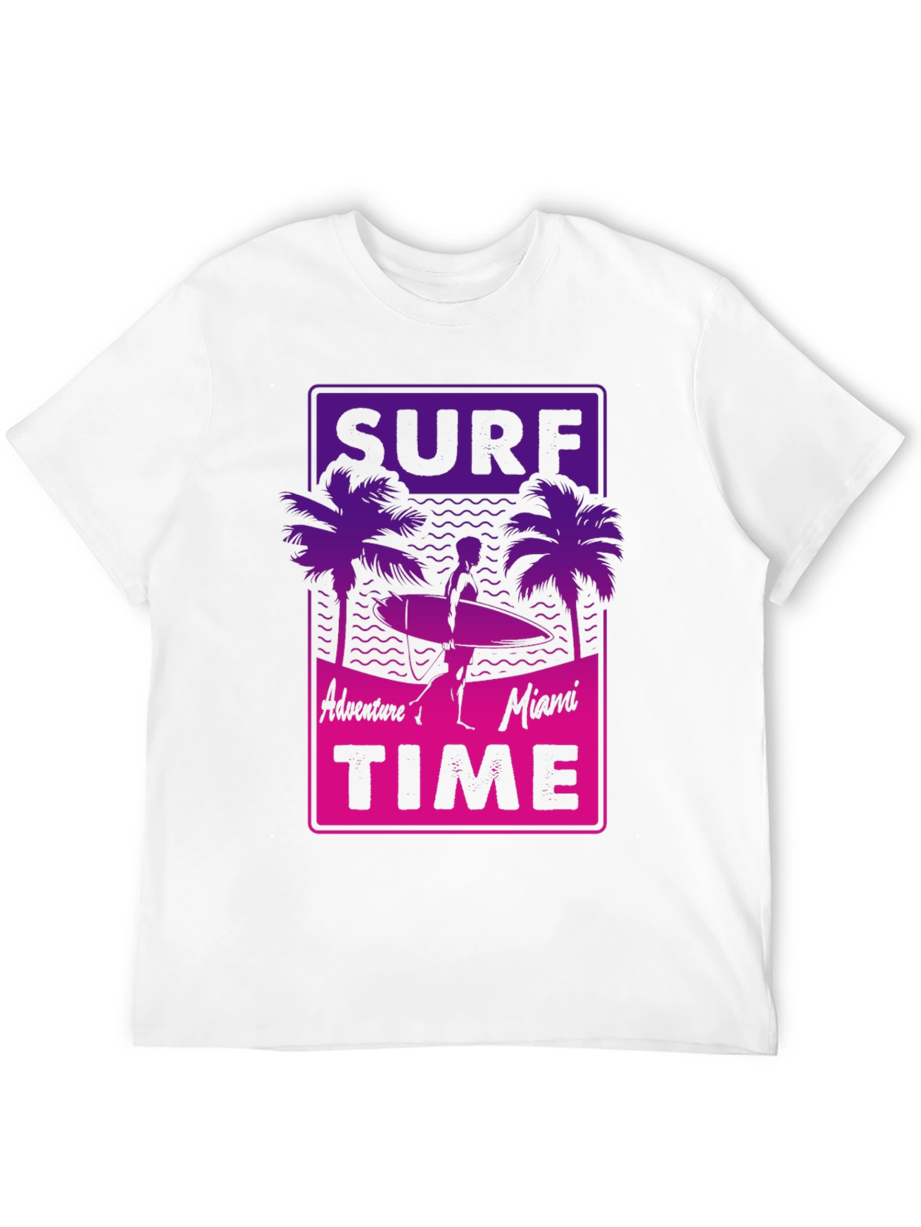 Black Surf Time T-Shirt - Adventure in Miami view 12
