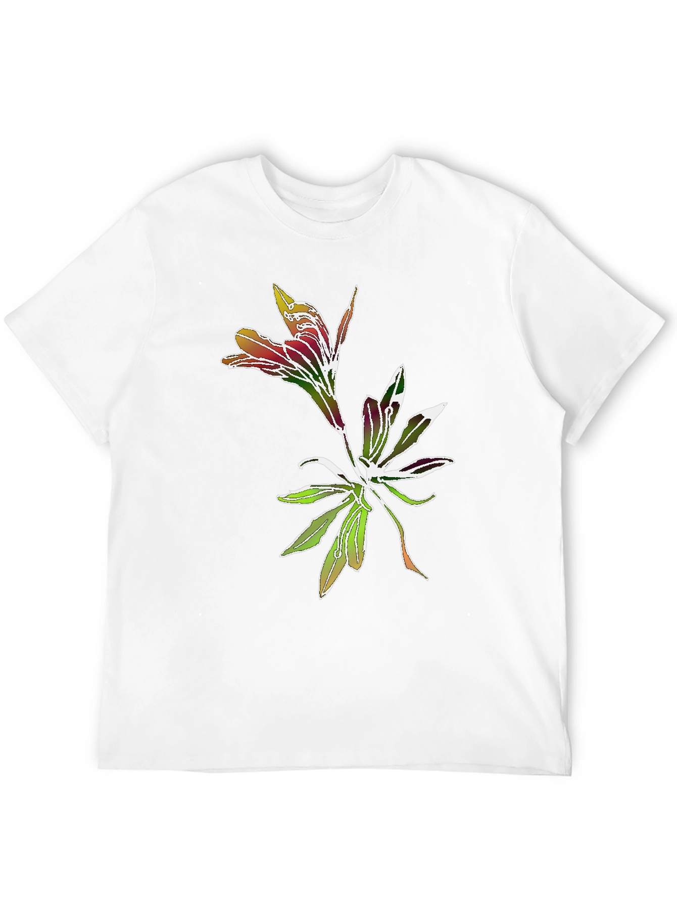 Black Floral Graphic Tee - Stylish Botanical Print view 12