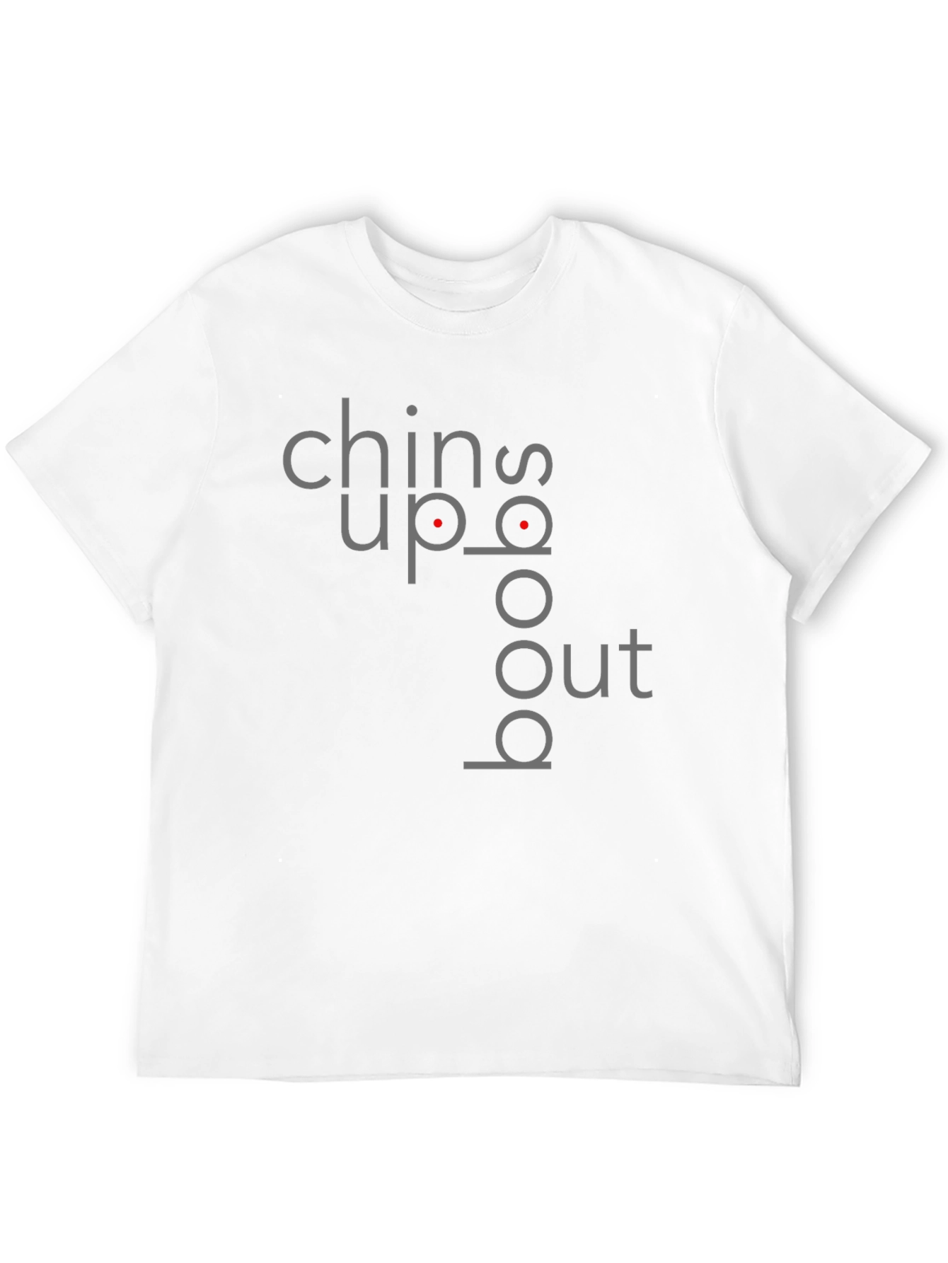 Black Chin Up Boobs Out Graphic T-Shirt view 12