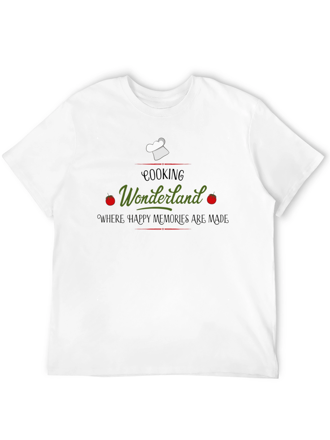 Black Cooking Wonderland Graphic Tee -  Unisex view 12