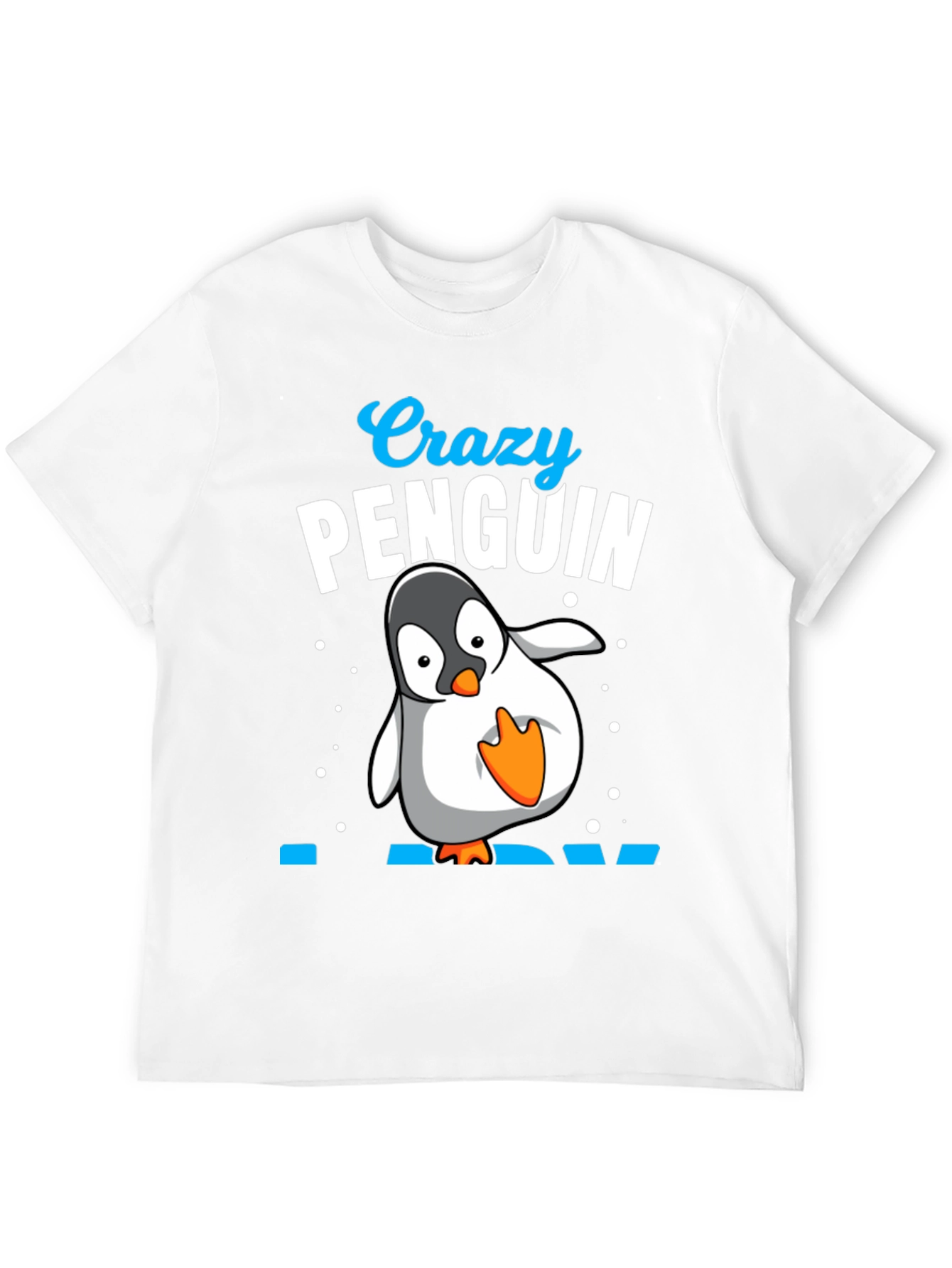Black Crazy Penguin Dad Black T-Shirt view 12
