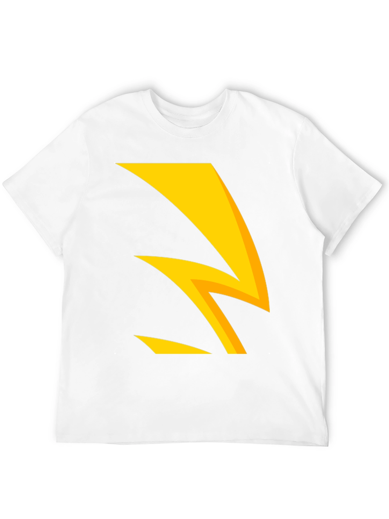 Black Bold Lightning Bolt Graphic Tee - Black Cotton Blend view 12