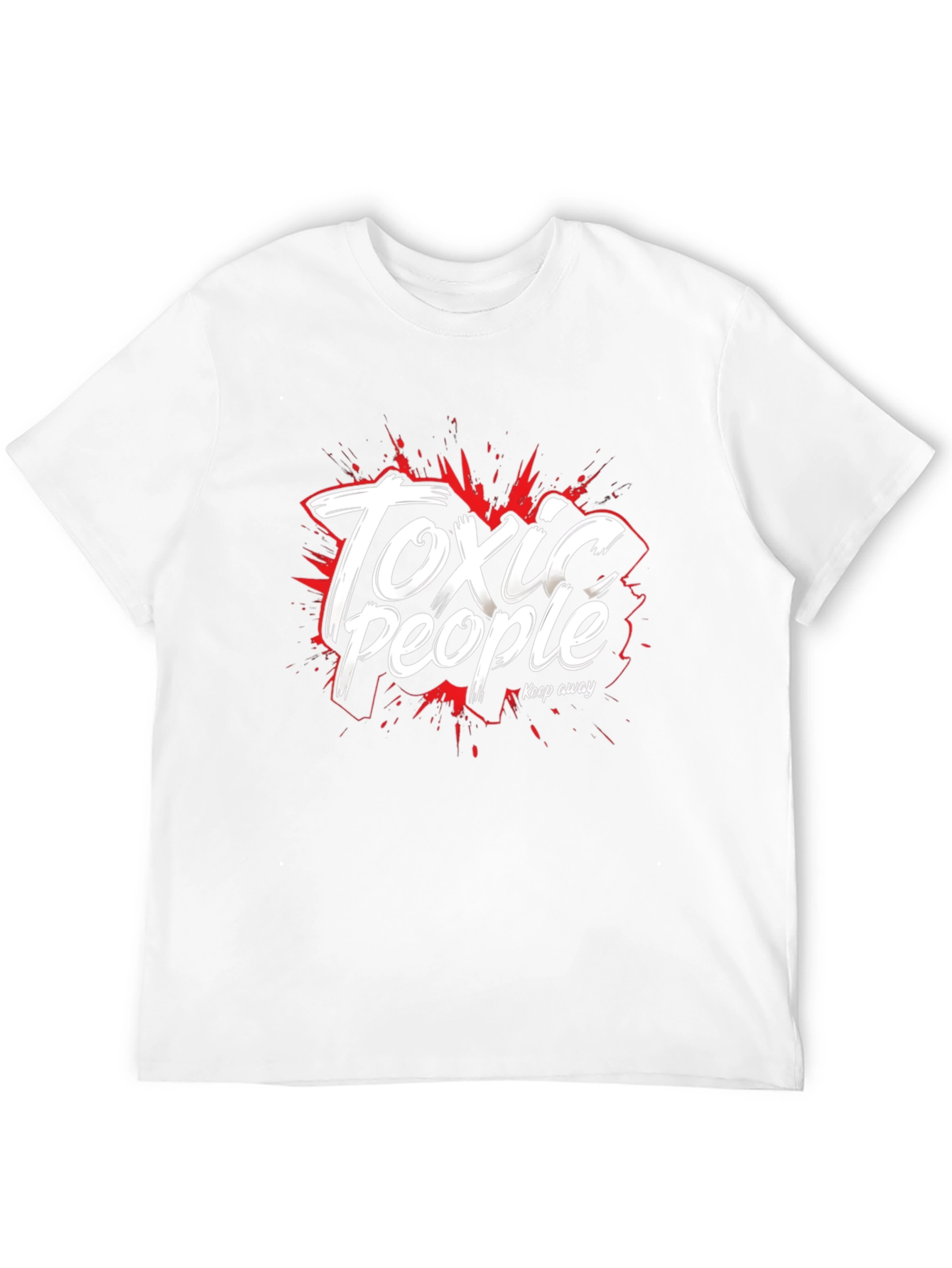 Black Toxic People Graphic Tee - Black Cotton T-Shirt view 12