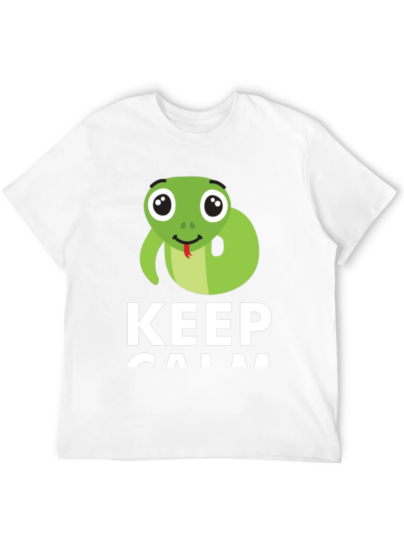 Black Keep Calm Snake T-Shirt view 12