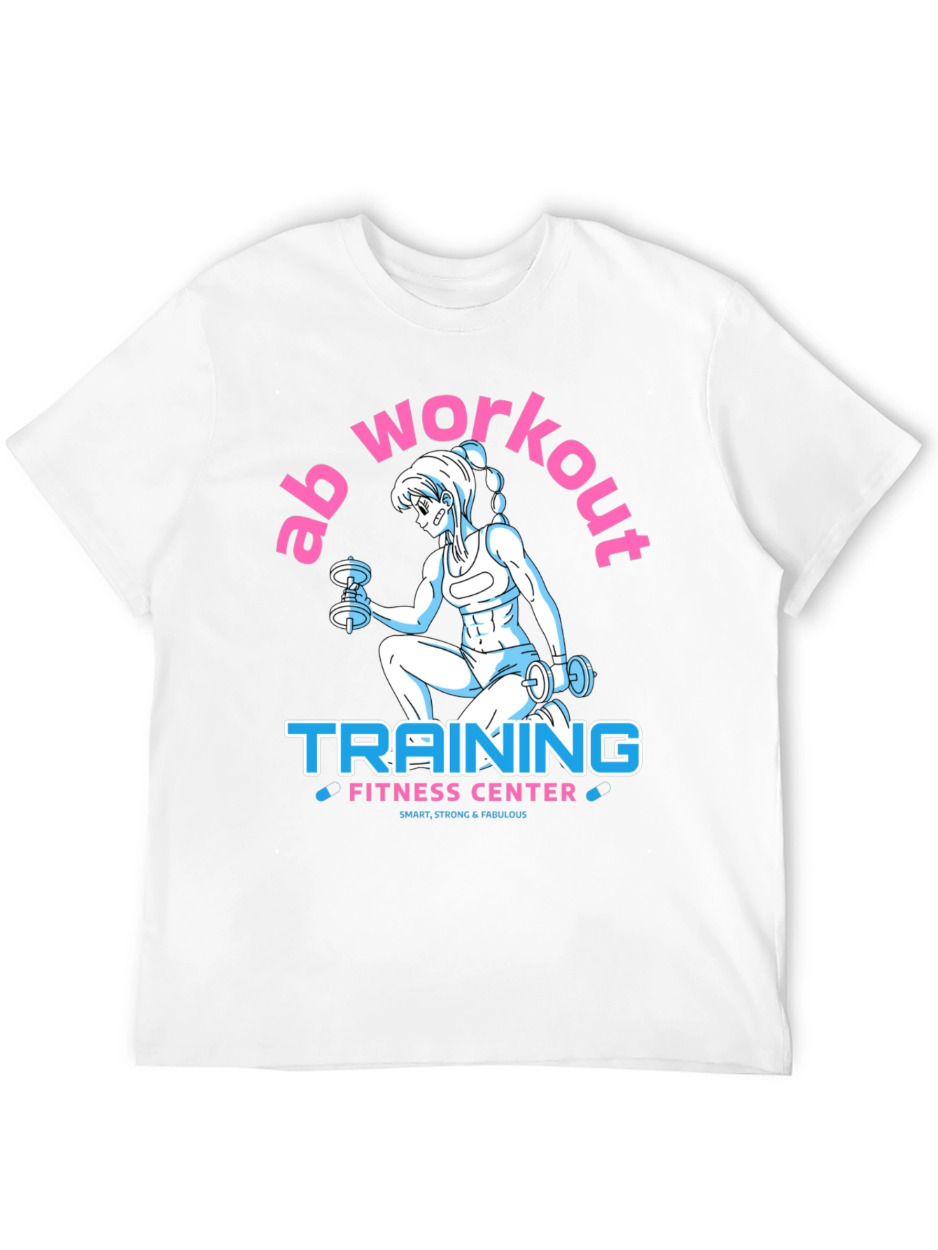 Black Ab Workout Training Fitness Center T-Shirt view 12