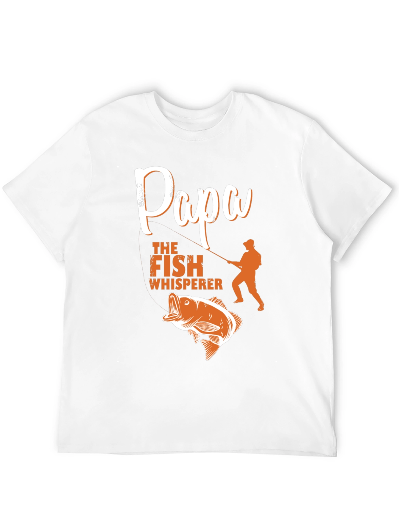 Black Papa the Fish Whisperer T-Shirt view 12
