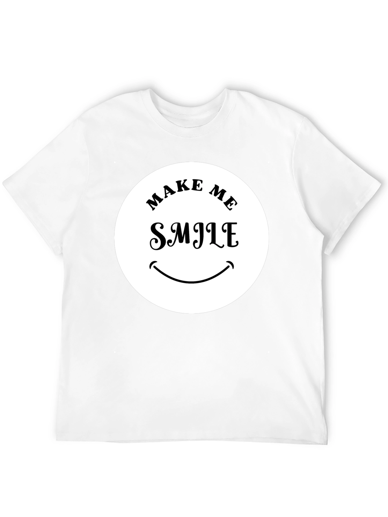 Black Make Me Smile Graphic T-Shirt - Black view 12