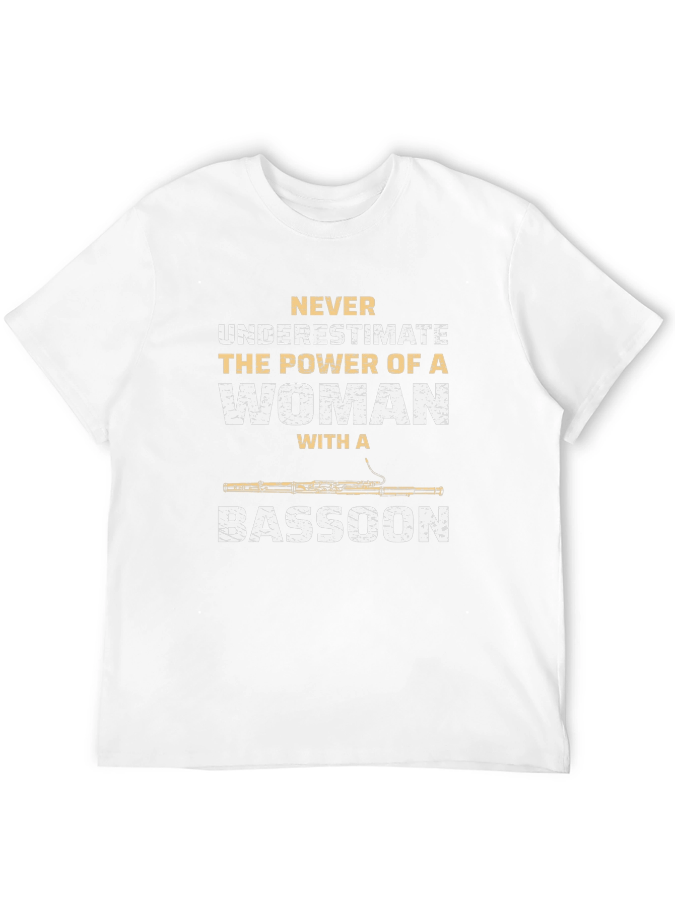 Black Woman Bassoon Player T-Shirt - Never Underestimate the Power view 12